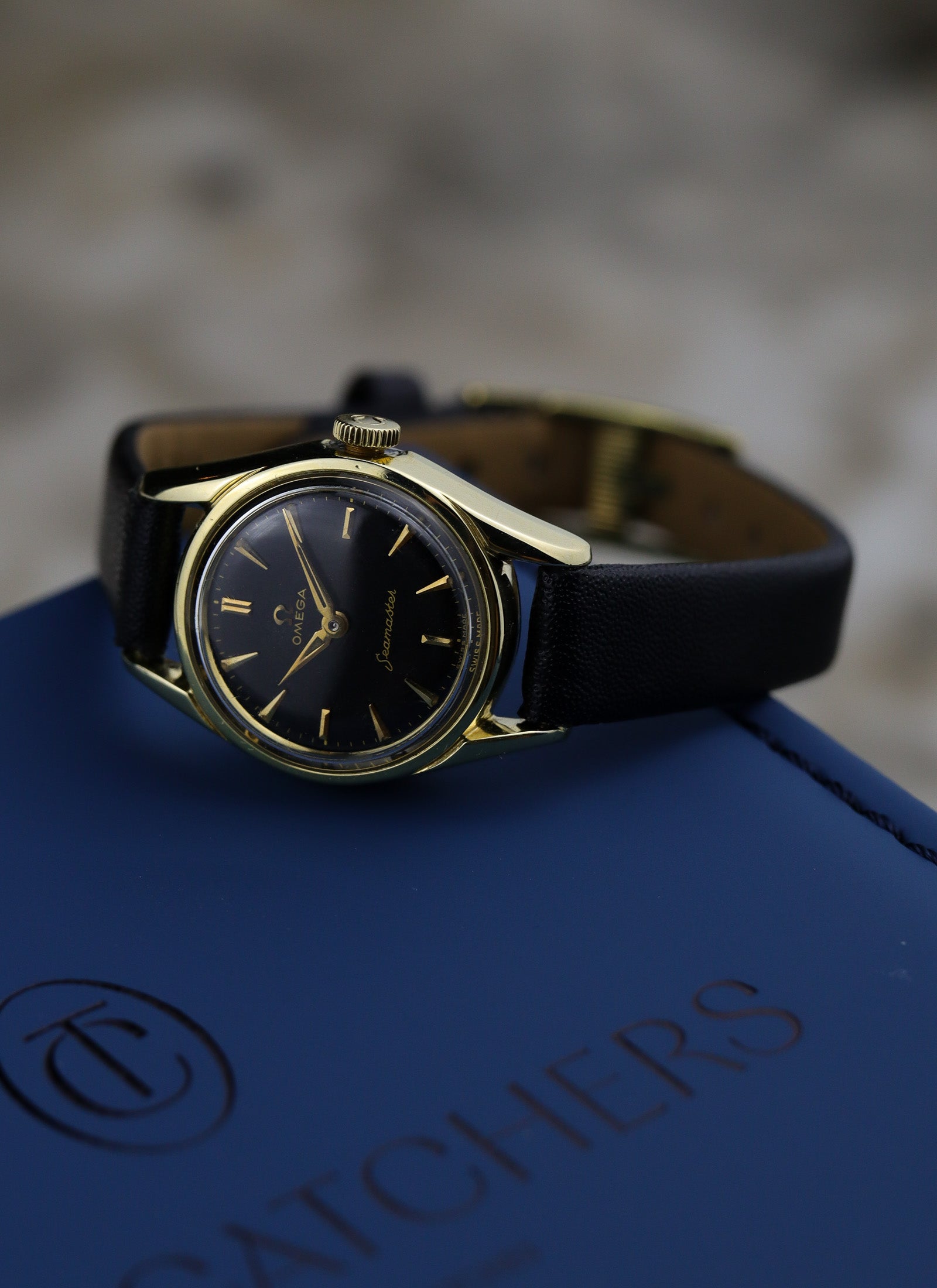 1958 Lady Omega Seamaster Black Dial 2967-3/2968 cal. 244 Serviced