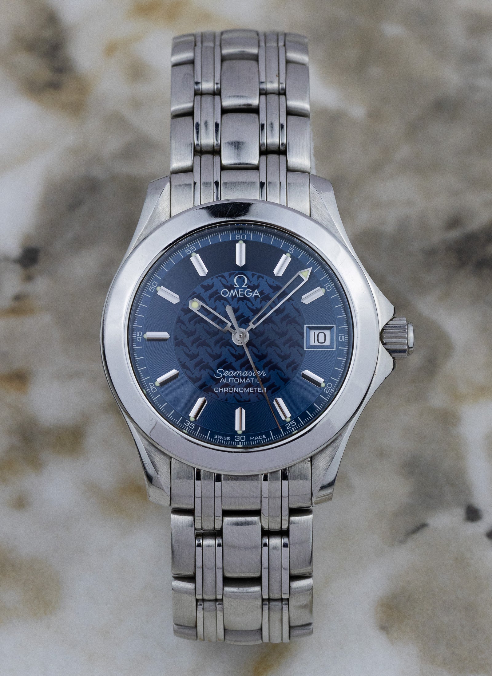 1999 Omega Seamaster 120m Jacques Mayol 2500.80 Full Set