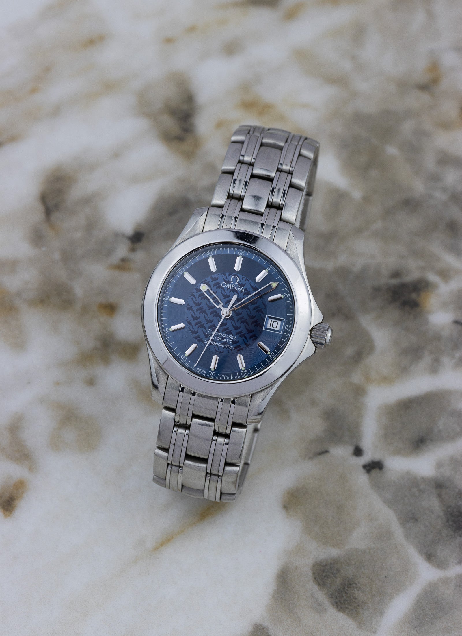 1999 Omega Seamaster 120m Jacques Mayol 2500.80 Full Set