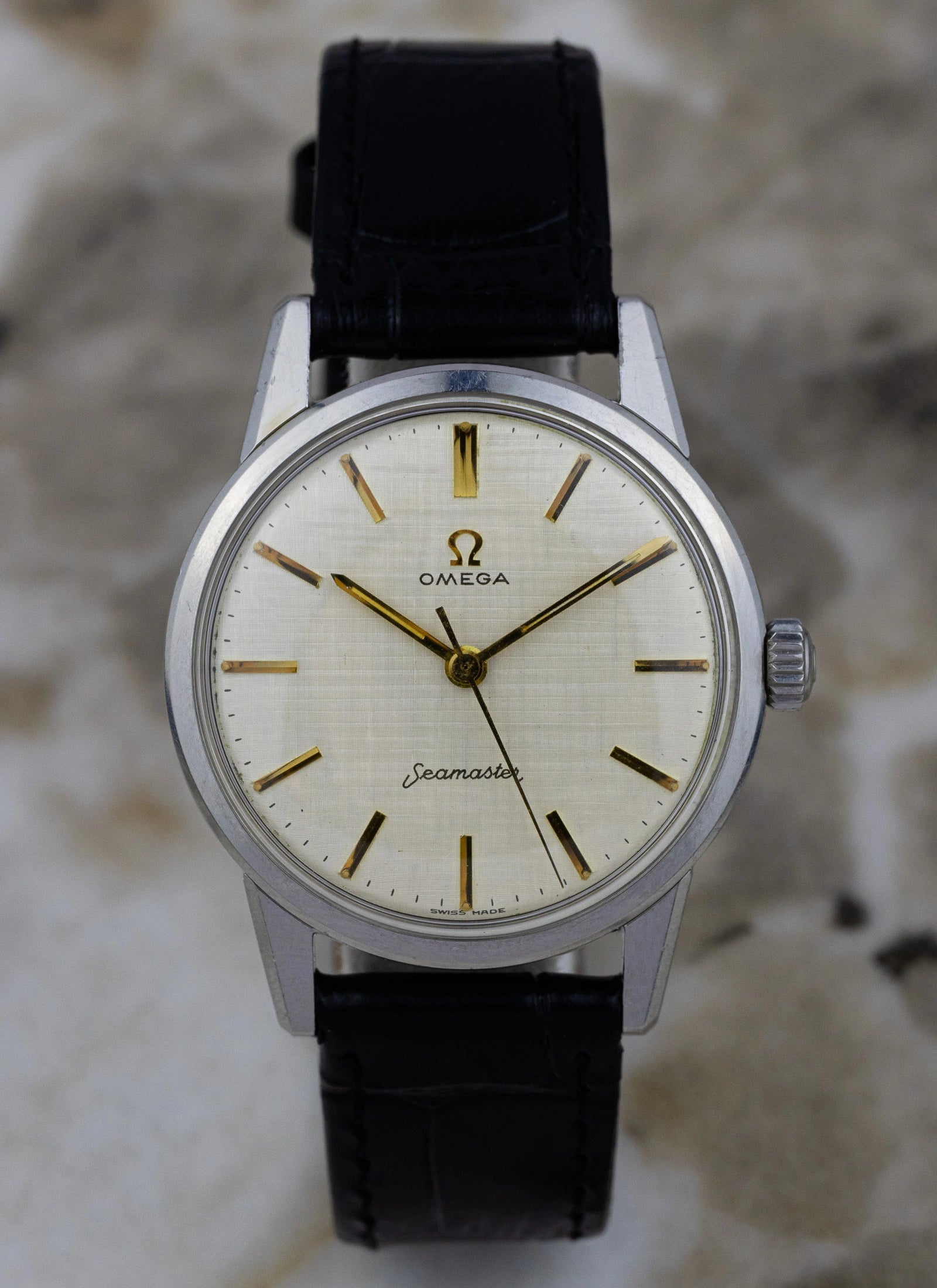1961 Omega Seamaster Linen Dial 14390-61-SC cal. 285 Serviced