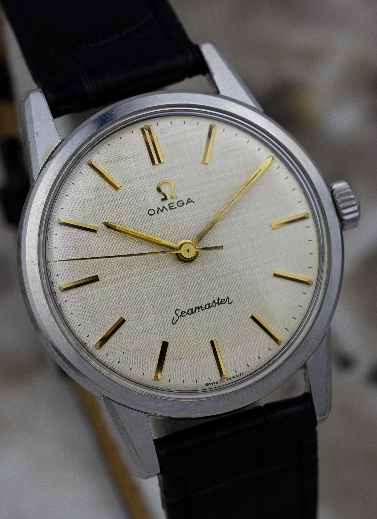 1961 Omega Seamaster Linen Dial 14390-61-SC cal. 285 Serviced