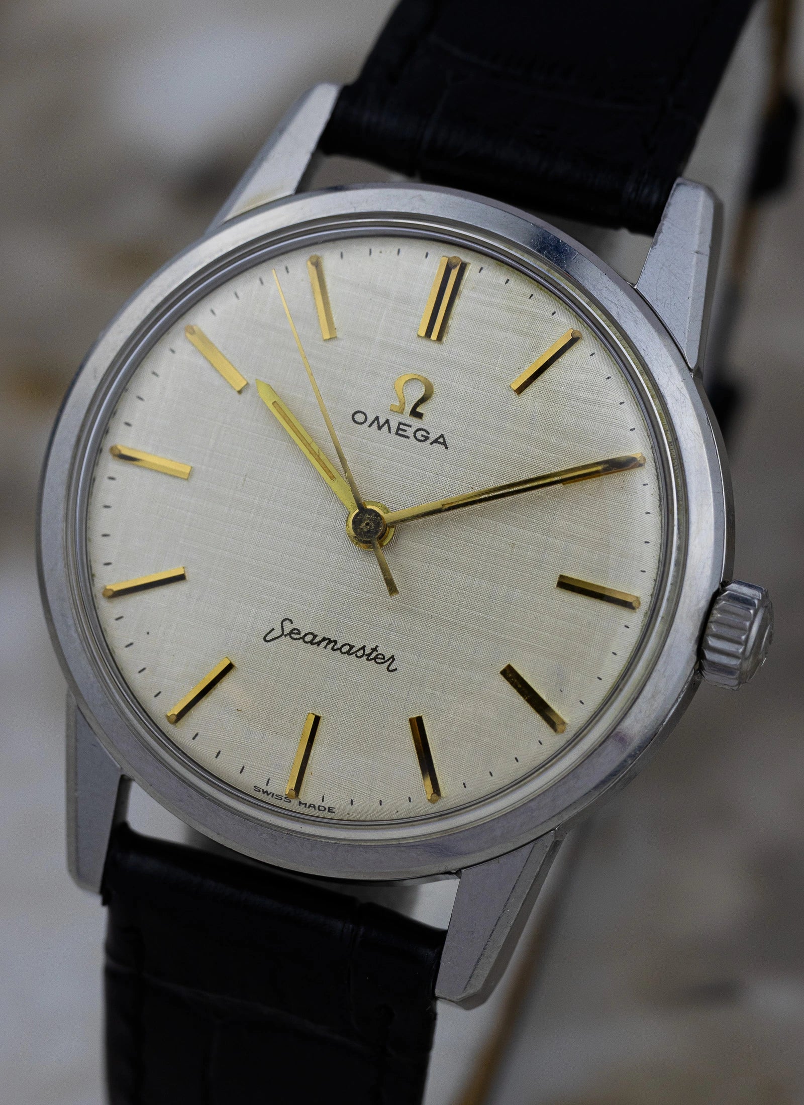 1961 Omega Seamaster Linen Dial 14390-61-SC cal. 285 Serviced