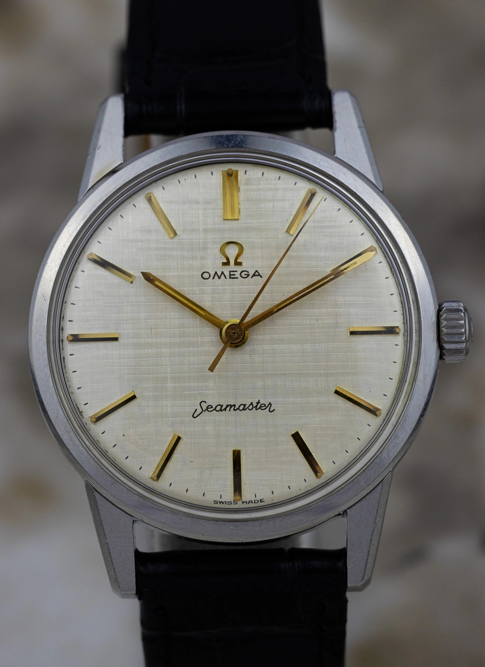 1961 Omega Seamaster Linen Dial 14390-61-SC cal. 285 Serviced