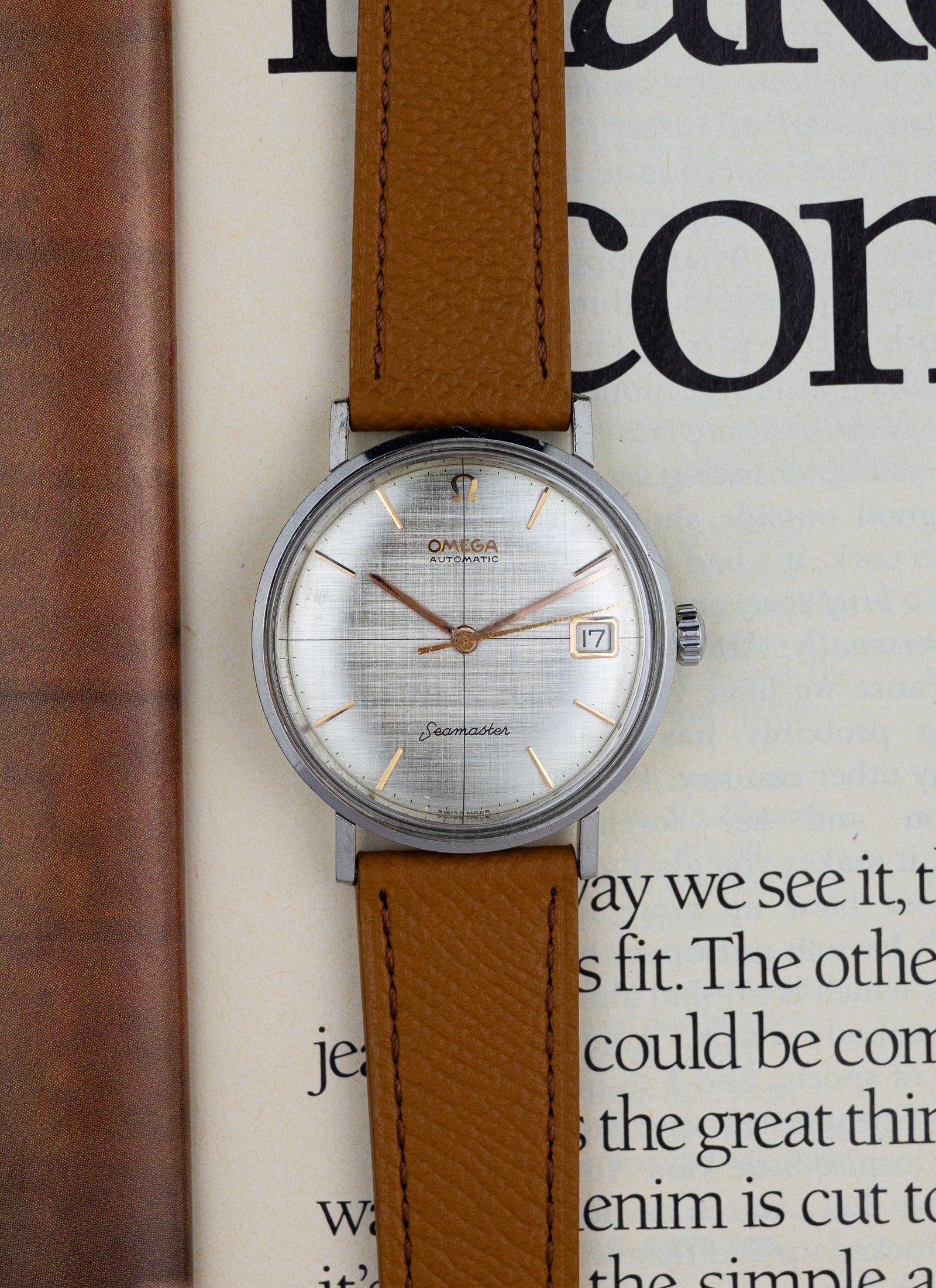 1963 Omega Seamaster Crosshair Linen Dial 14730 1 SC cal. 562 Serviced