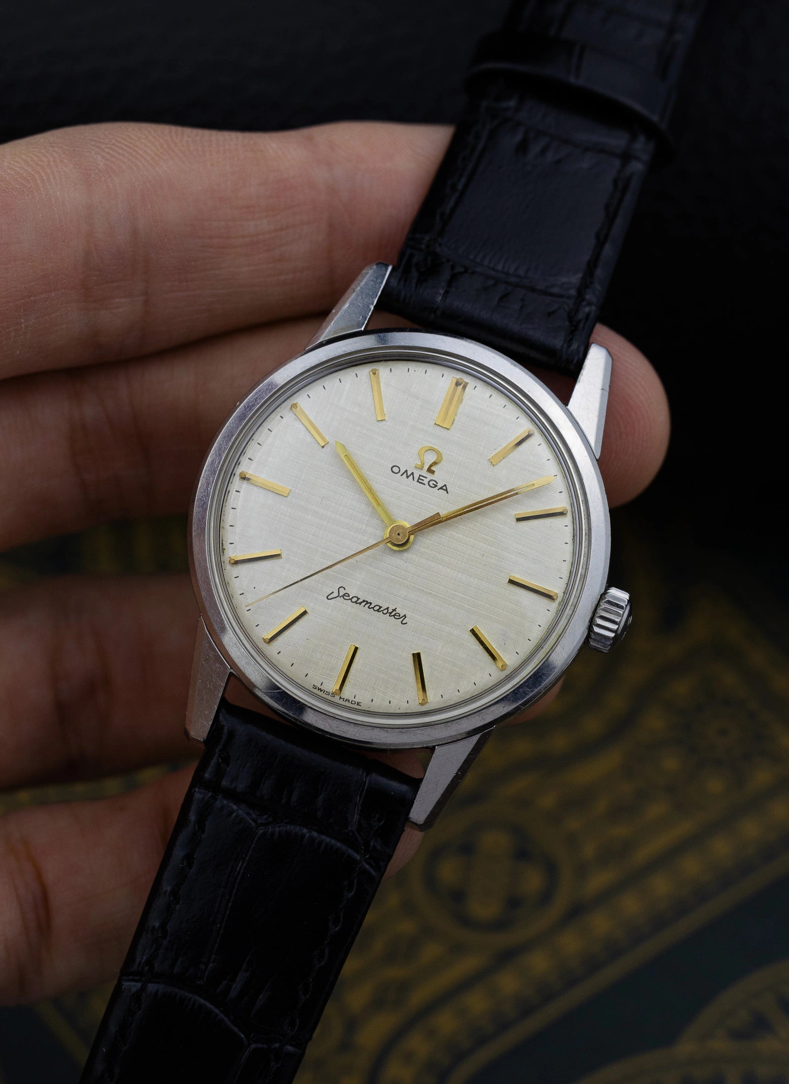 1961 Omega Seamaster Linen Dial 14390-61-SC cal. 285 Serviced