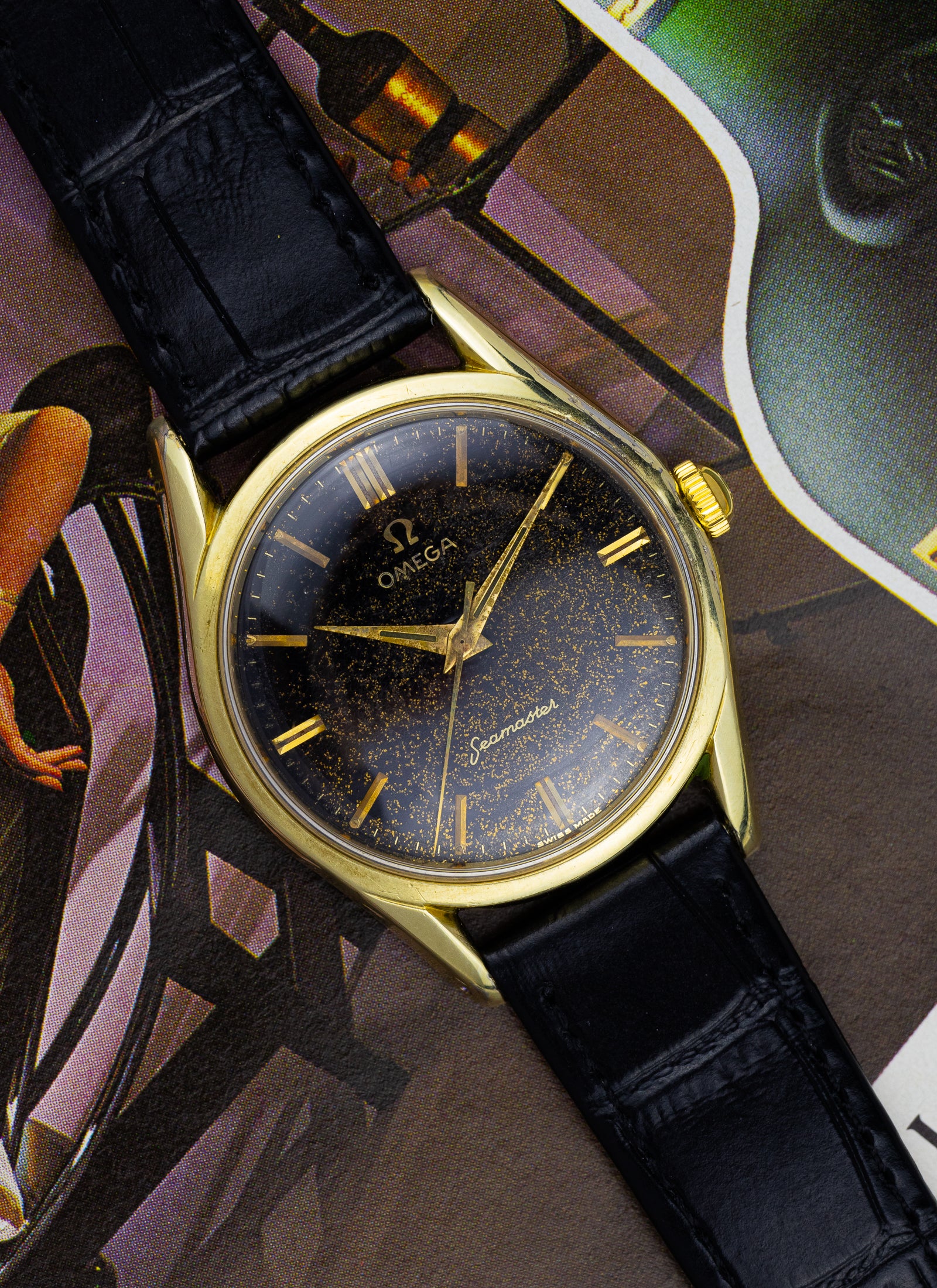 1958 Omega Seamaster Black Stardust 2936-1 SC cal. 264 Serviced