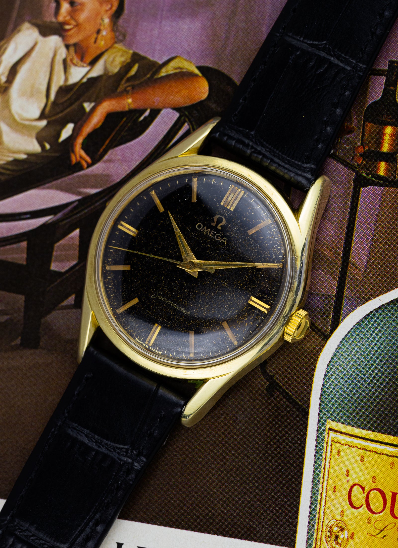 1958 Omega Seamaster Black Stardust 2936-1 SC cal. 264 Serviced