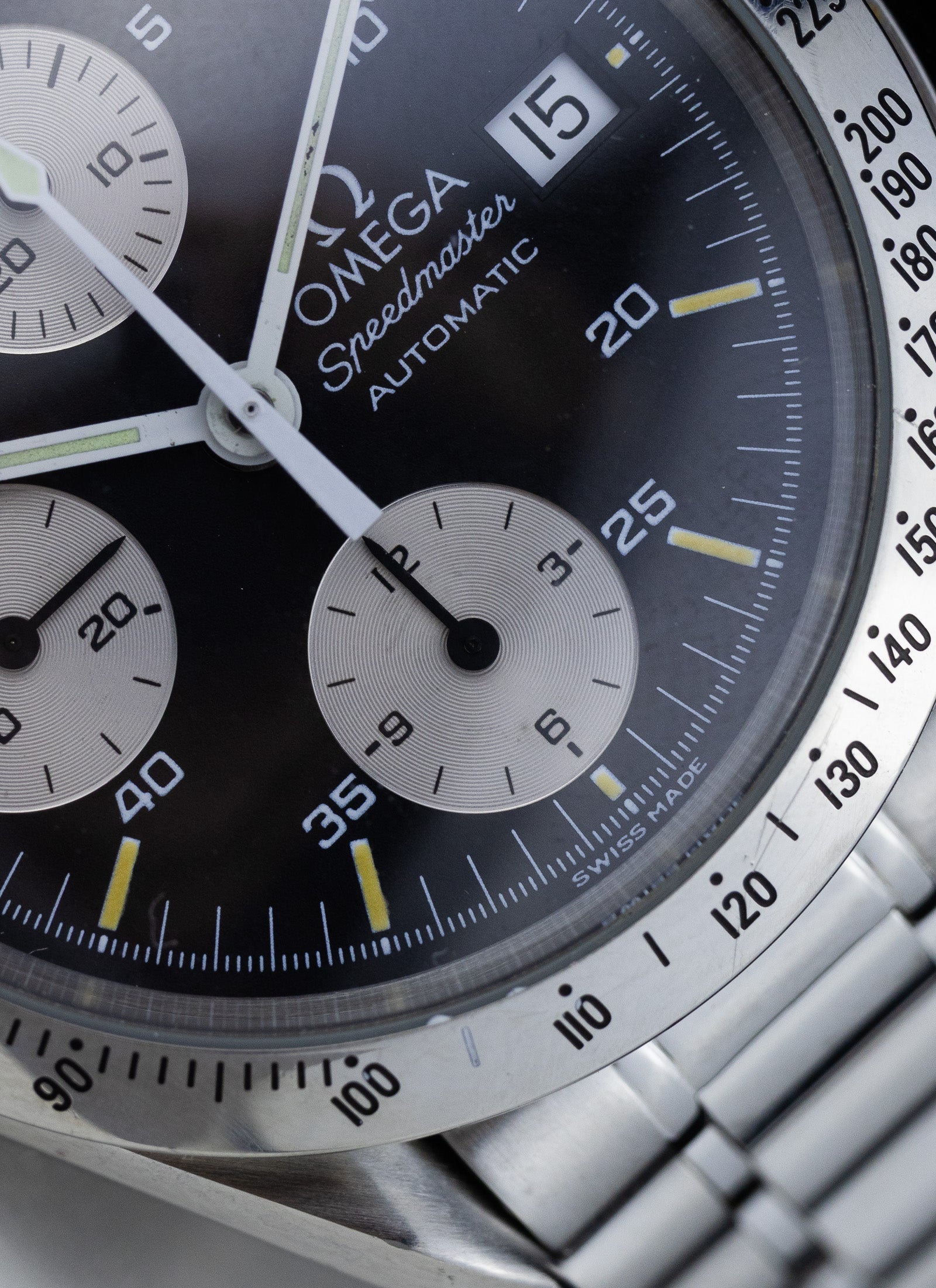 2000s Omega Speedmaster Date Reverse Panda 175.0043 cal. 1155 Box