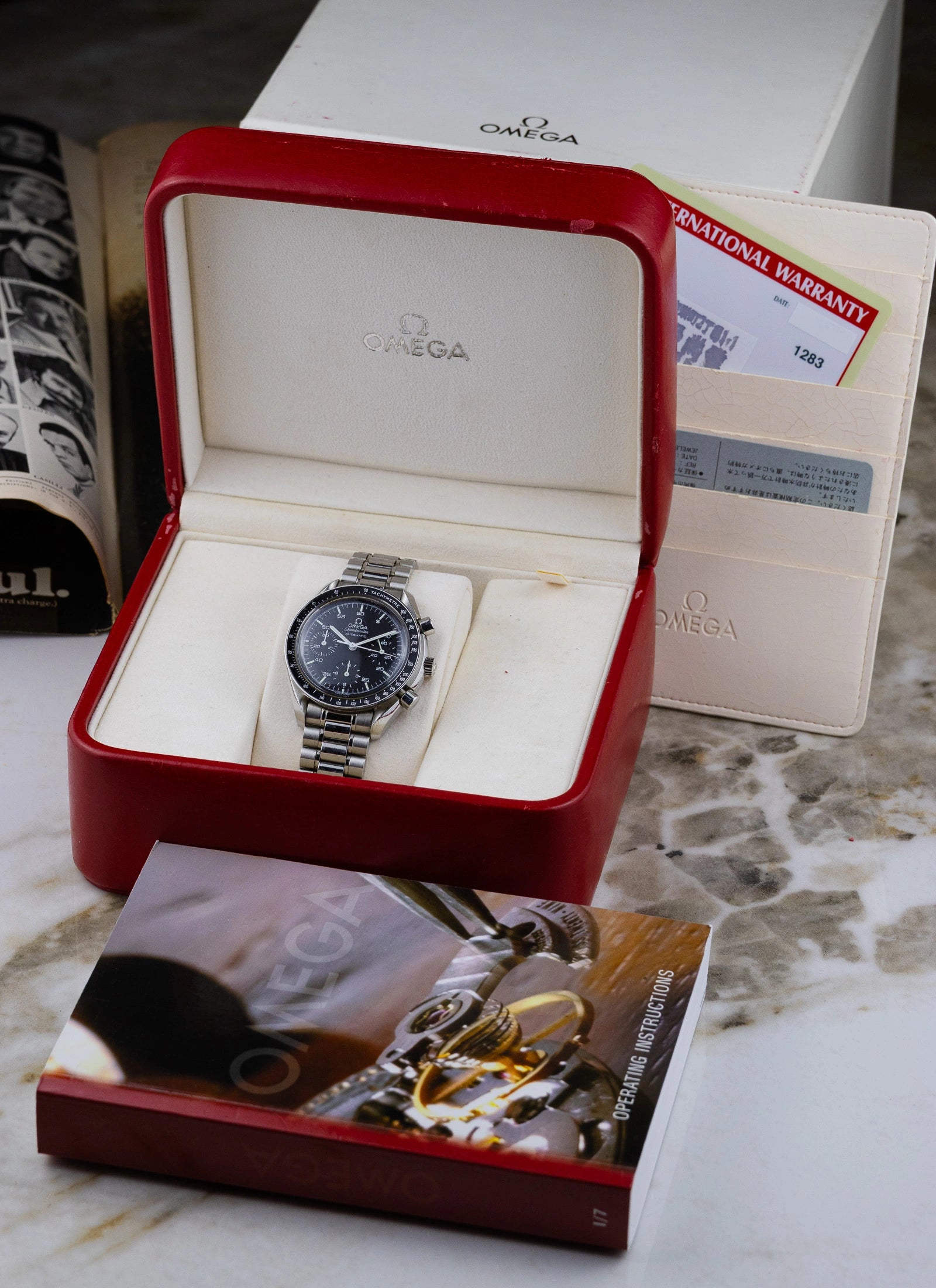1998 Omega Speedmaster Reduced 3510.50 Full Set