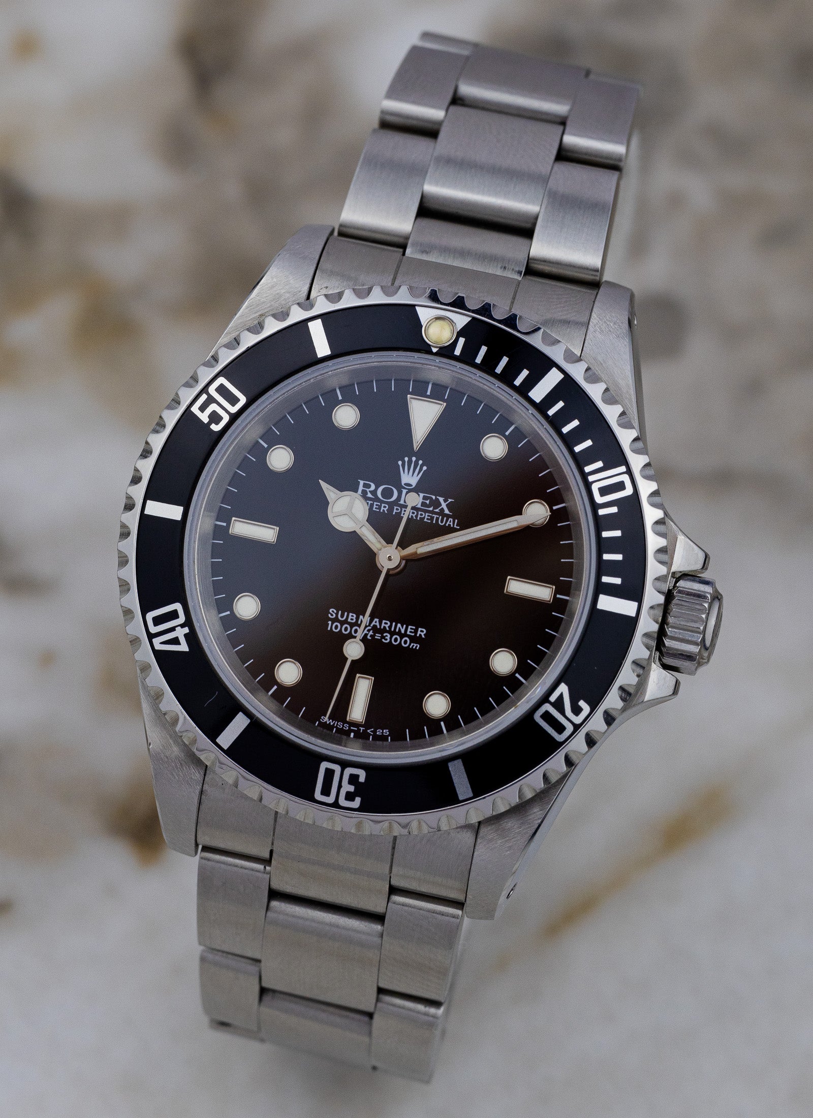 1991 Rolex Submariner No Date Black Dial 14060