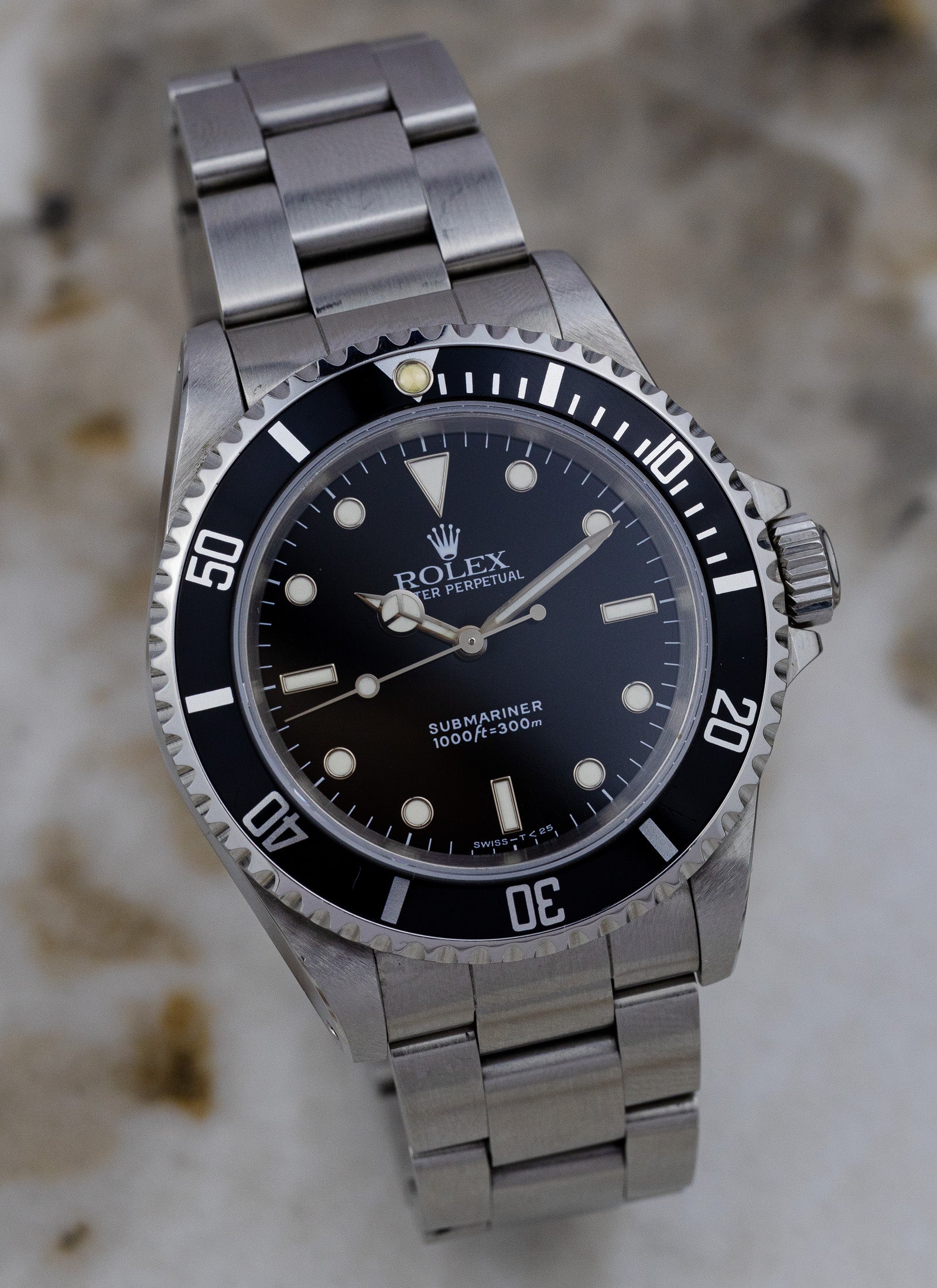1991 Rolex Submariner No Date Black Dial 14060