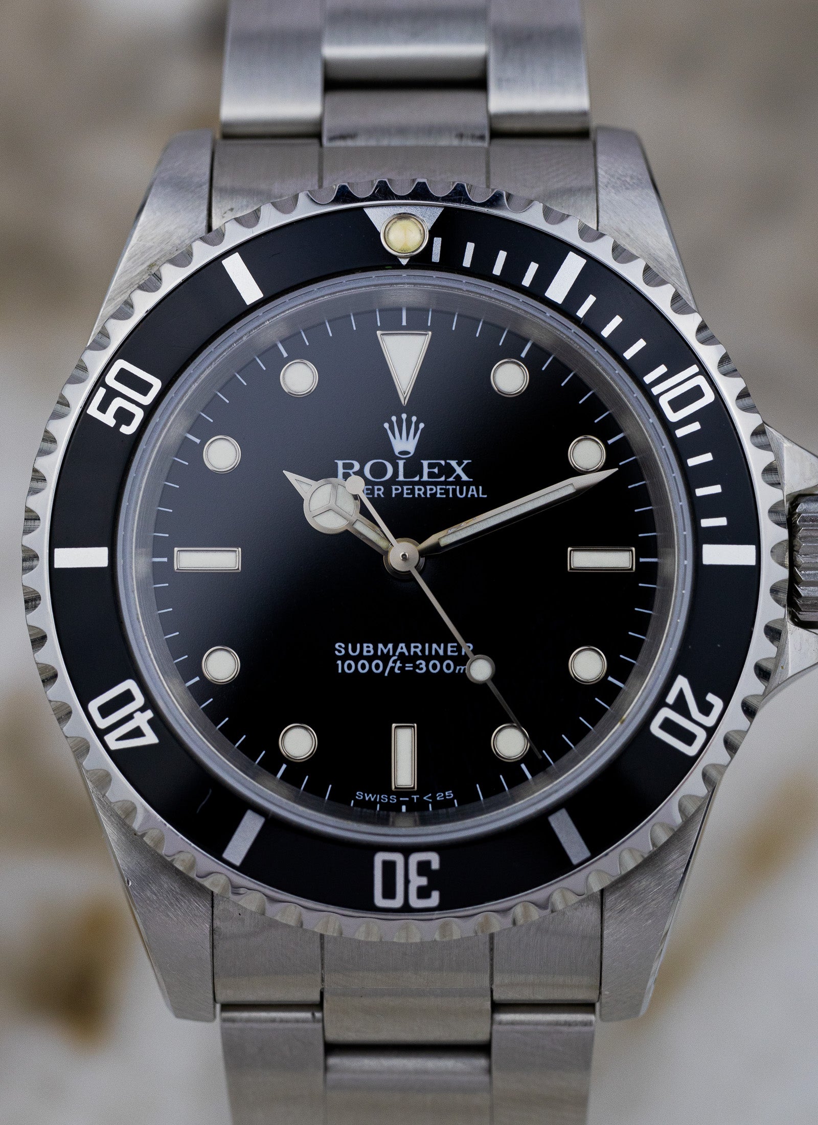 1991 Rolex Submariner No Date Black Dial 14060