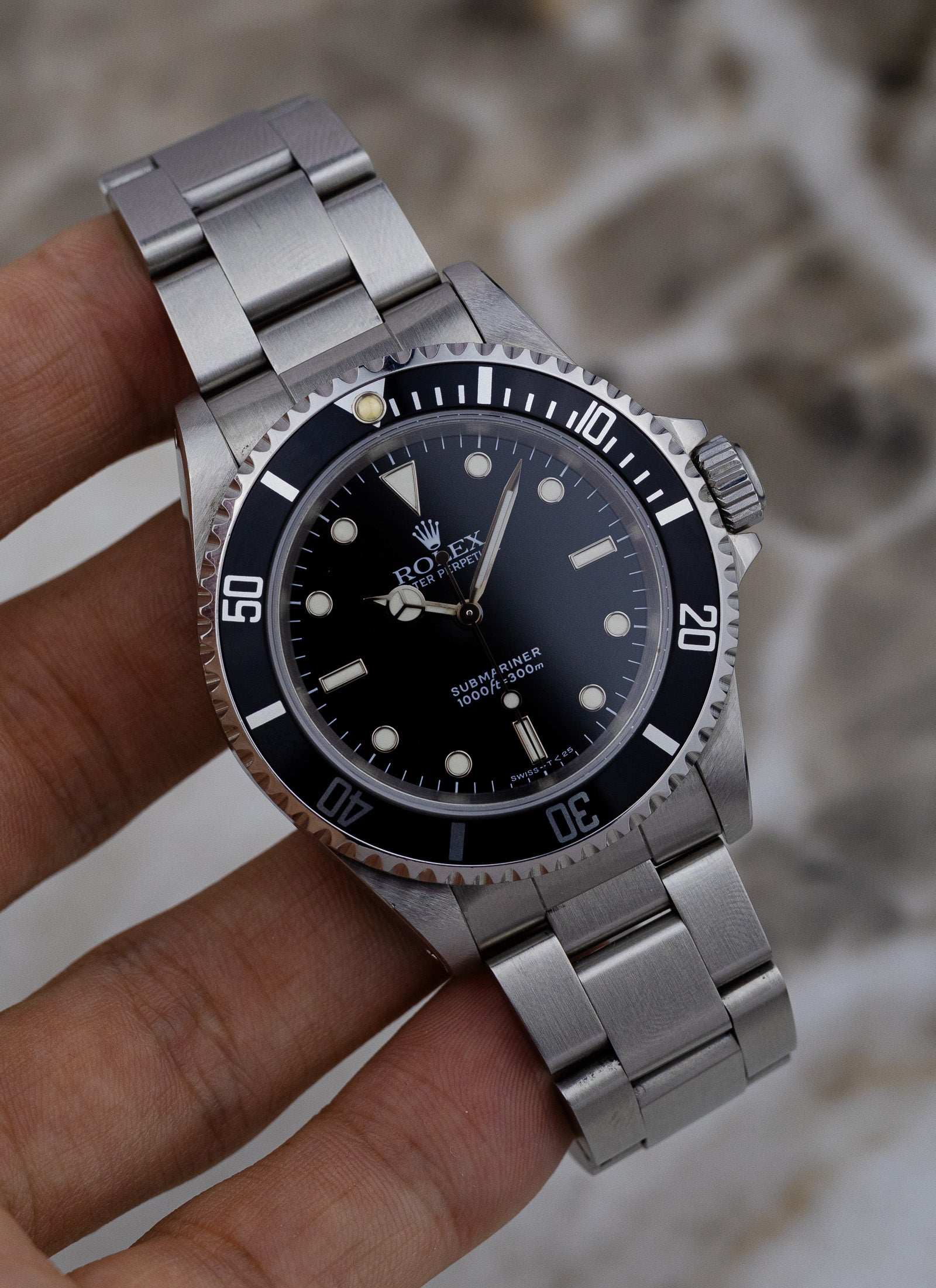 1991 Rolex Submariner No Date Black Dial 14060