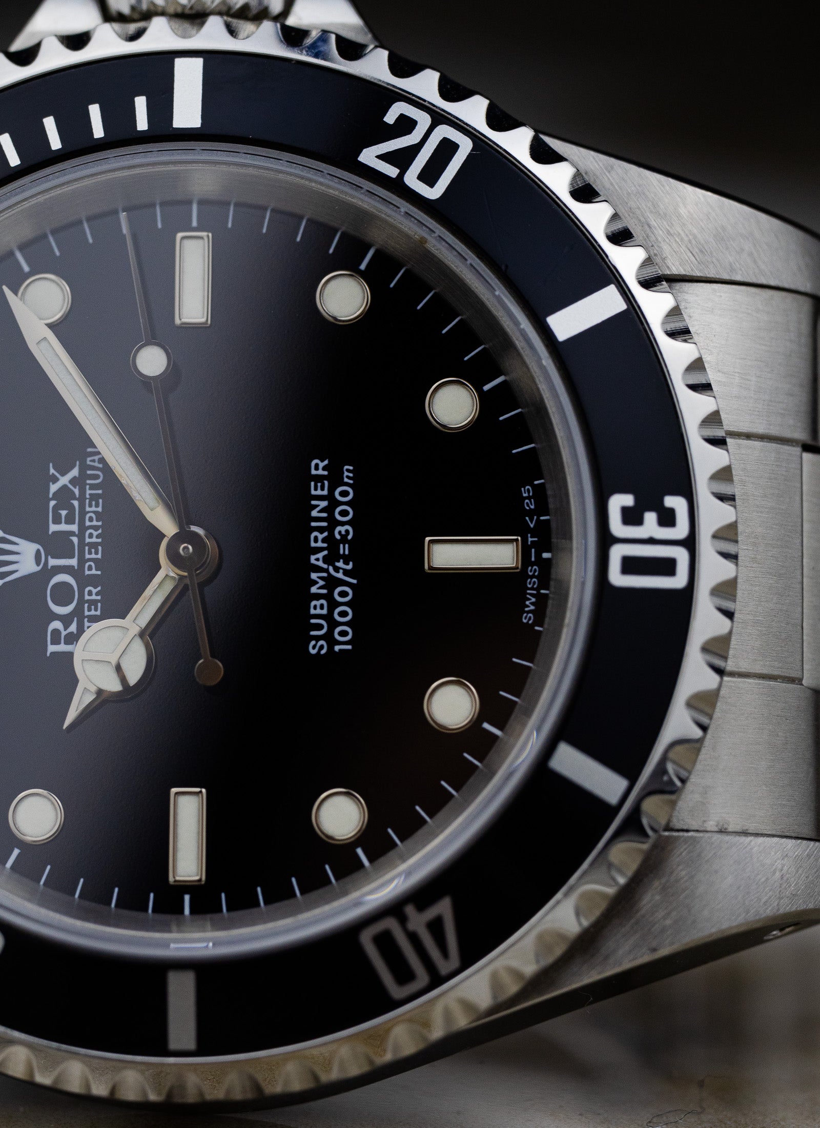 1991 Rolex Submariner No Date Black Dial 14060