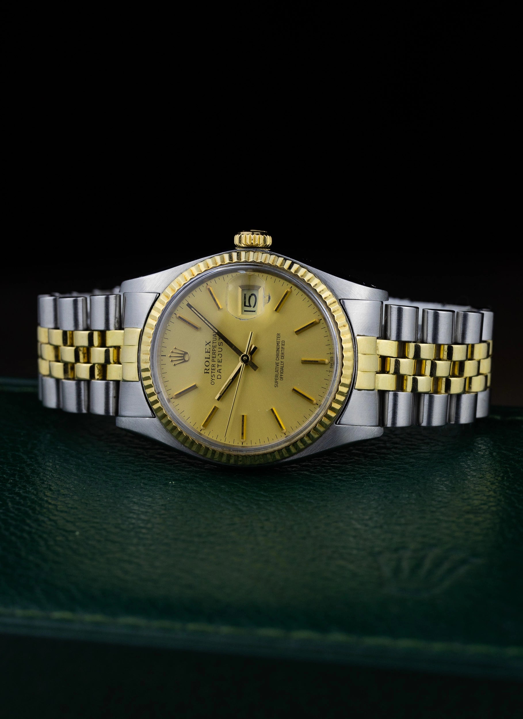 1977 Rolex Datejust Champagne 16013 Box