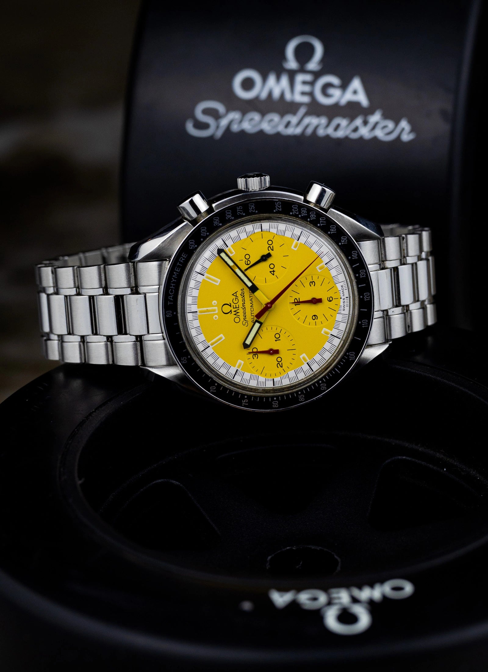 1995 Omega Speedmaster Schumacher 3510.12.00 Full Set