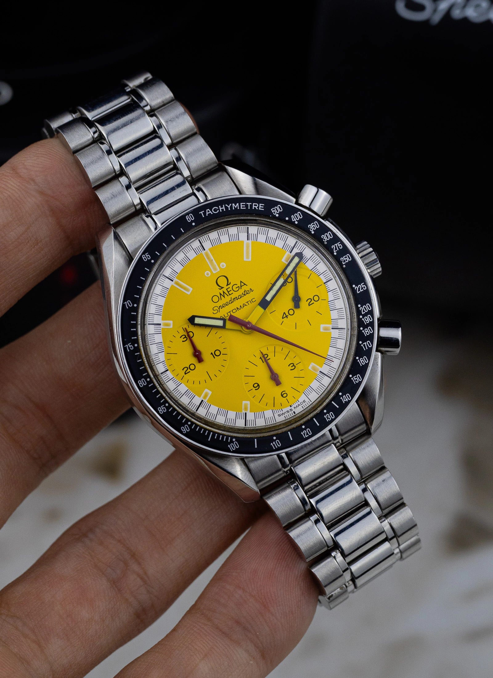 1995 Omega Speedmaster Schumacher 3510.12.00 Full Set