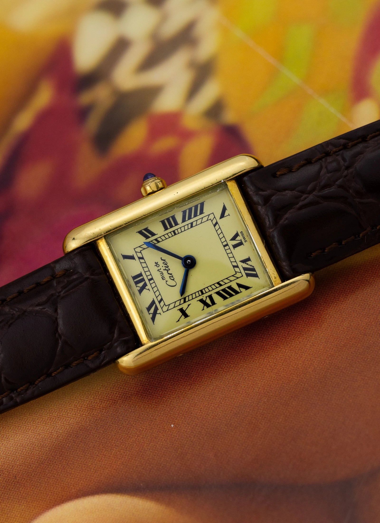 1990s Lady Cartier Must Tank Ivory Quartz