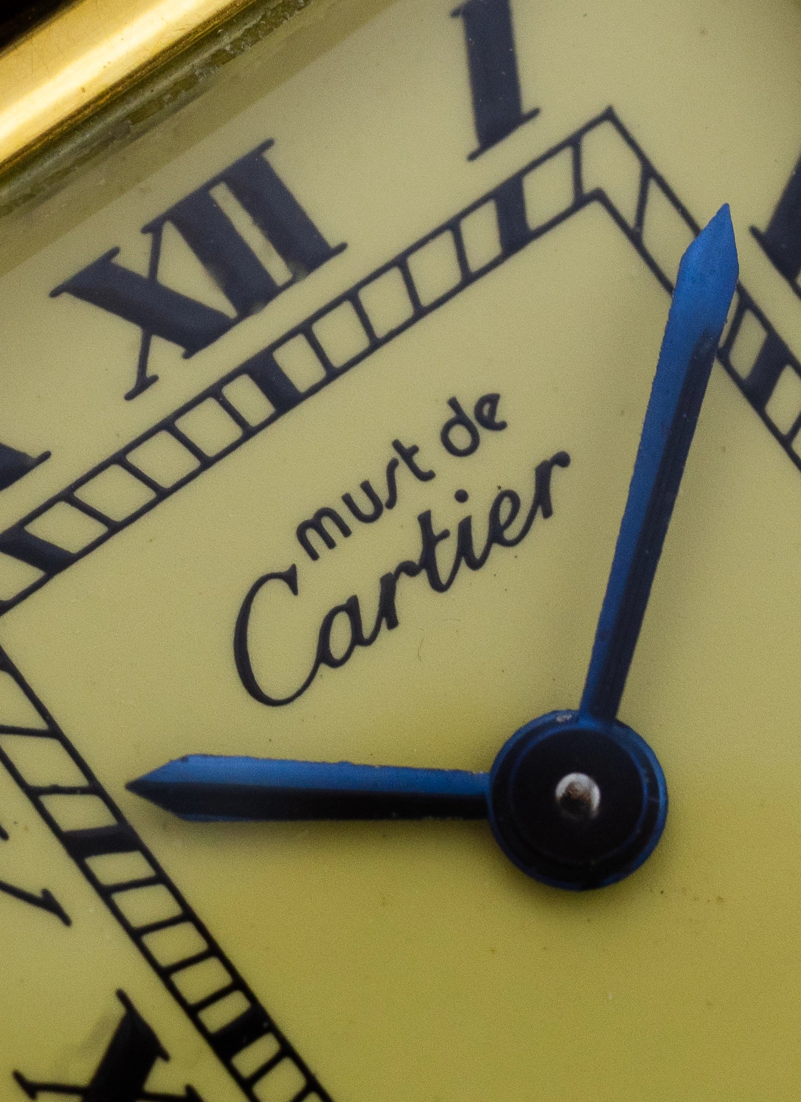 1990s Lady Cartier Must Tank Ivory Quartz
