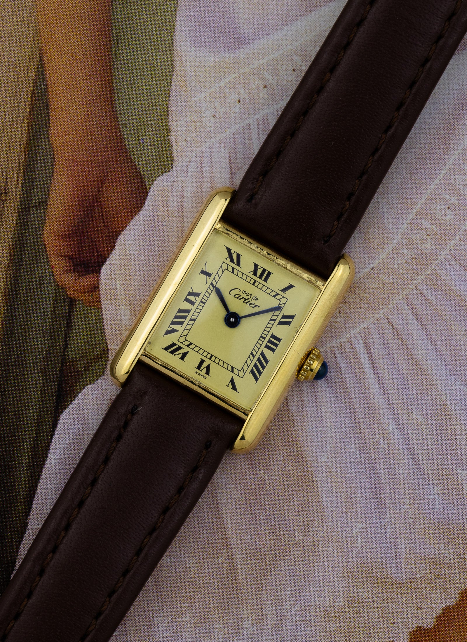 1990s Lady Cartier Must Tank Ivory 5057001 Quartz