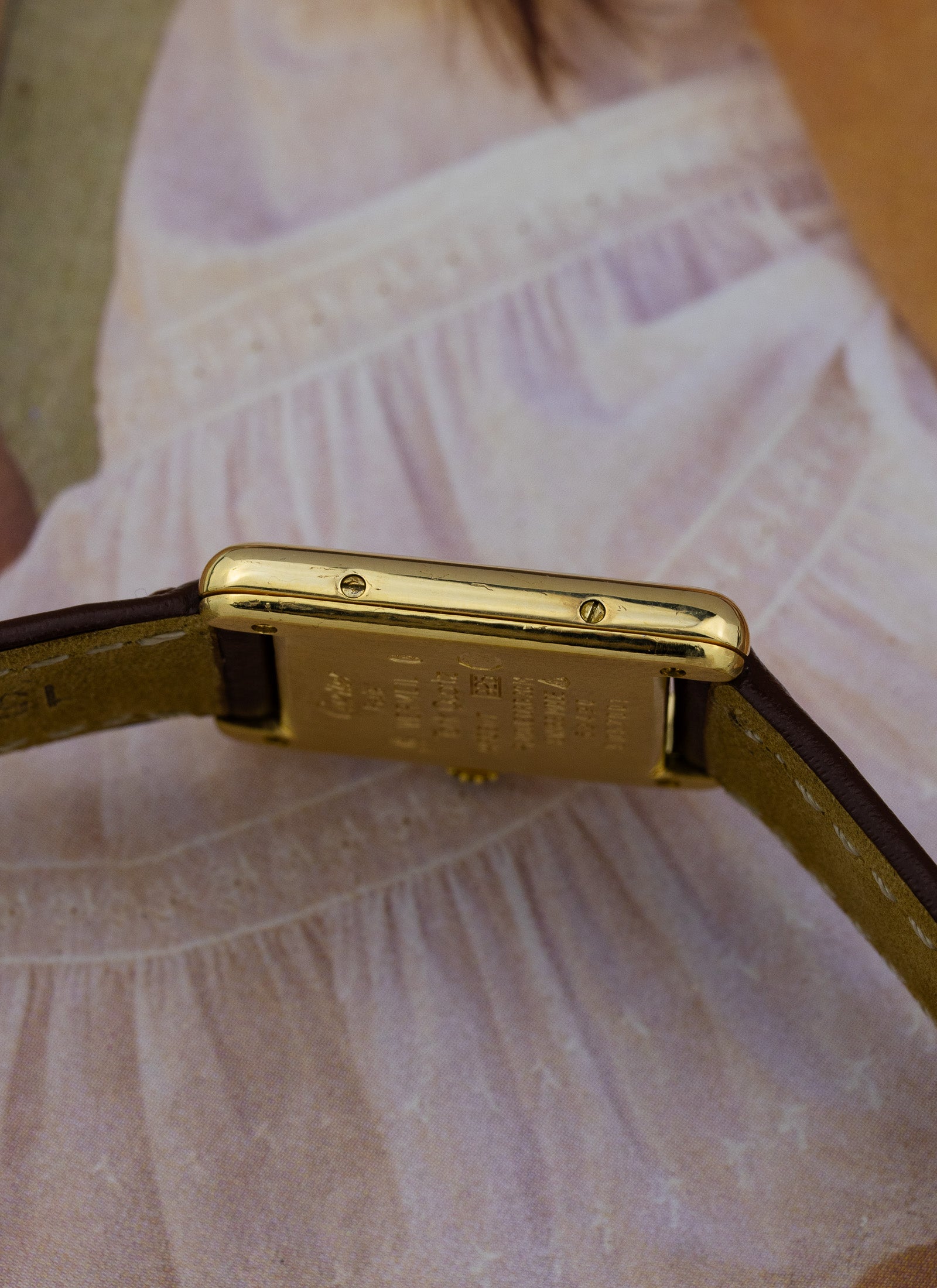 1990s Lady Cartier Must Tank Ivory 5057001 Quartz