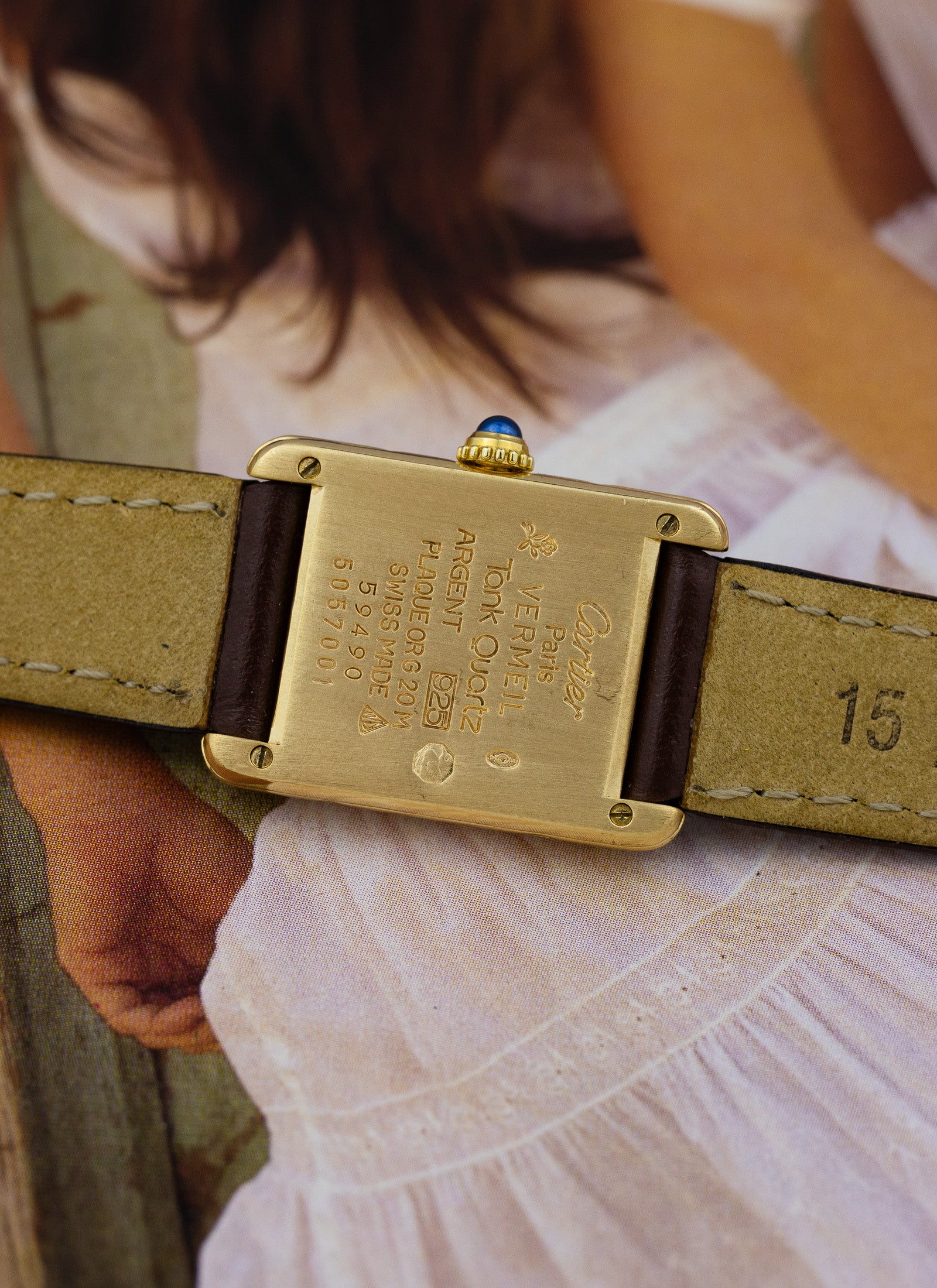 1990s Lady Cartier Must Tank Ivory 5057001 Quartz
