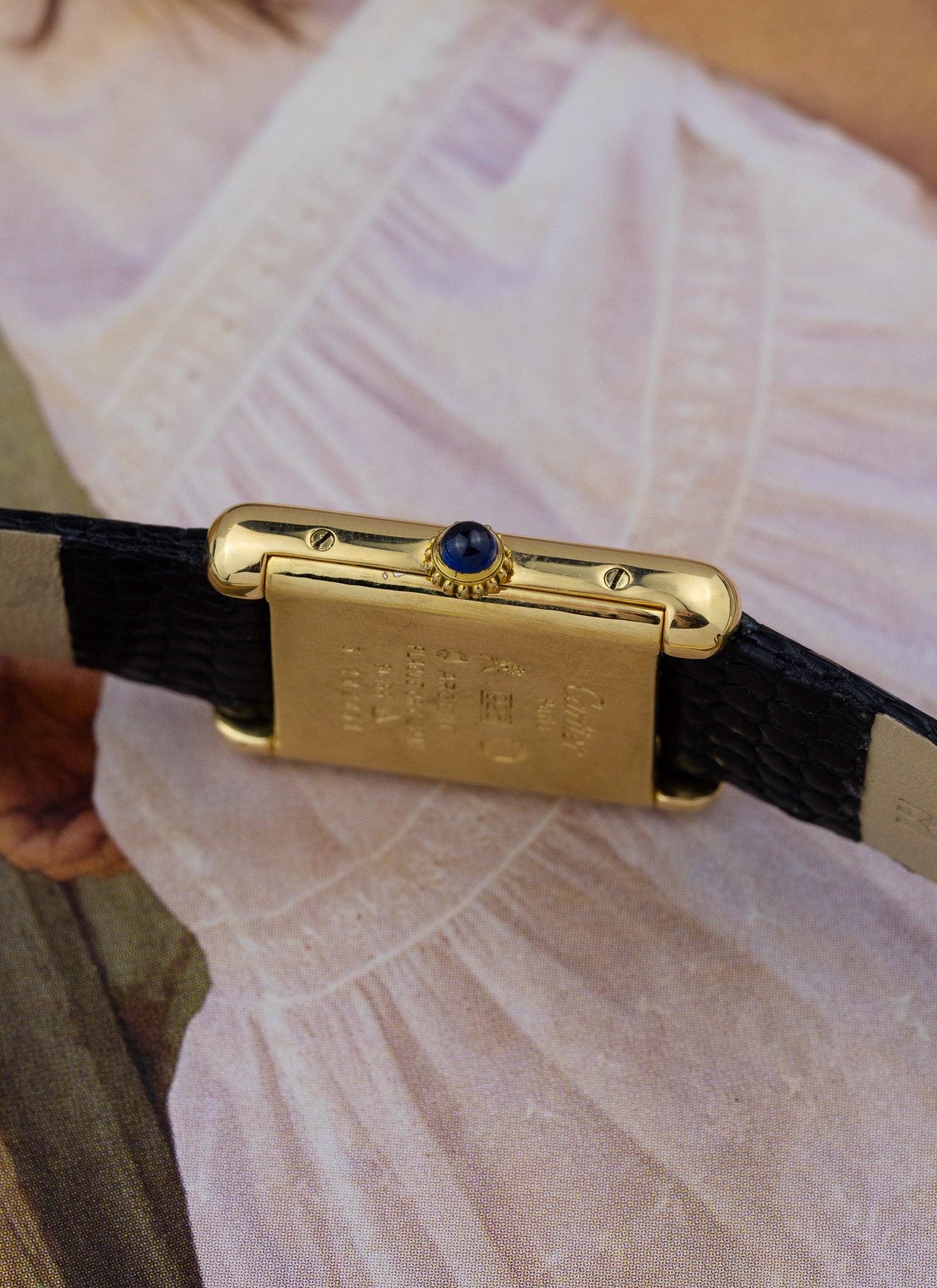 1980s Lady Cartier Must Tank Ivory Manual Winding