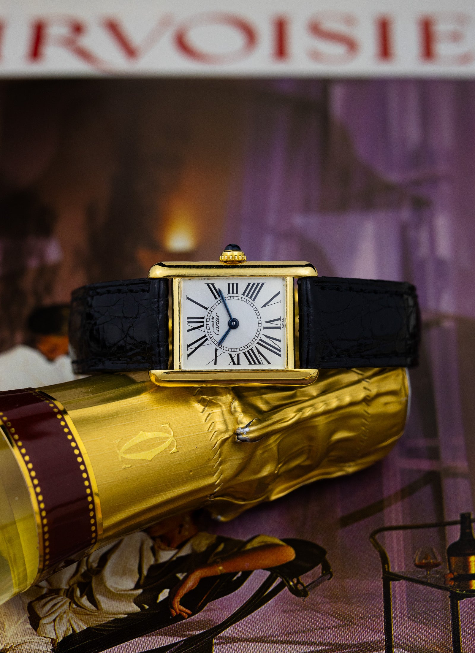 1990s Cartier Tank Opaline Roman Index 5057001