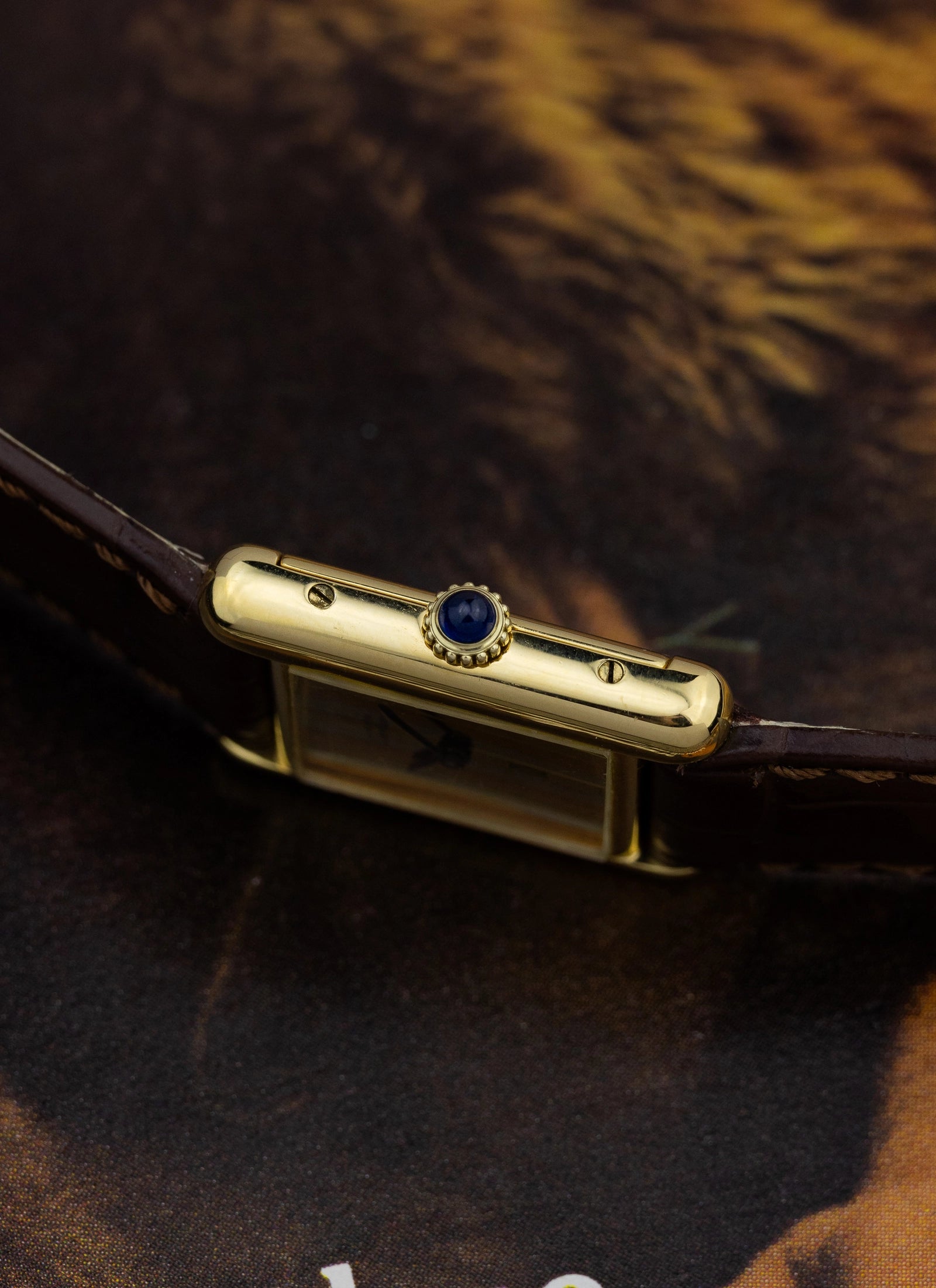 1980s Lady Cartier Must Tank Trinity Dial Manual Winding