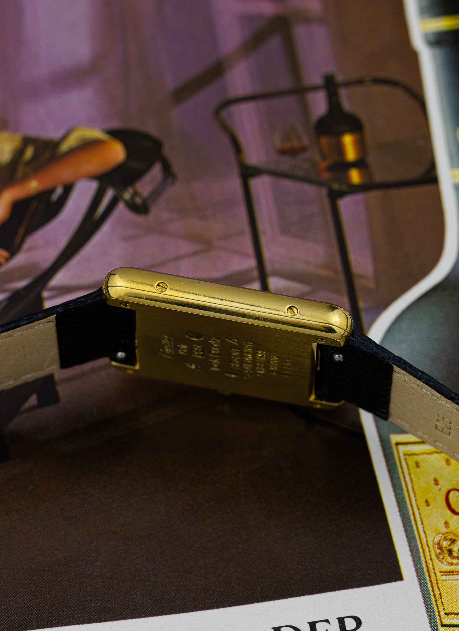 1980s Cartier Tank Must Burgundy 6 81006