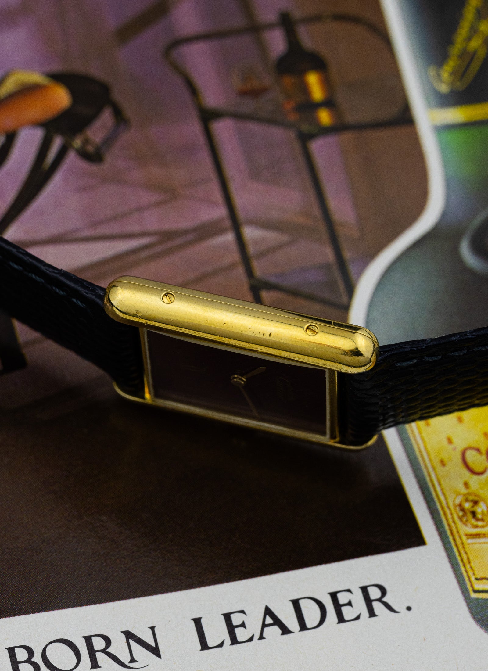 1980s Cartier Tank Must Burgundy 6 81006