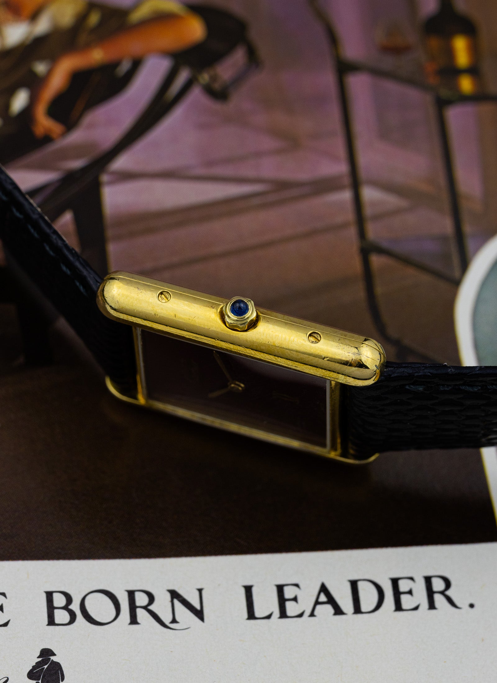 1980s Cartier Tank Must Burgundy 6 81006