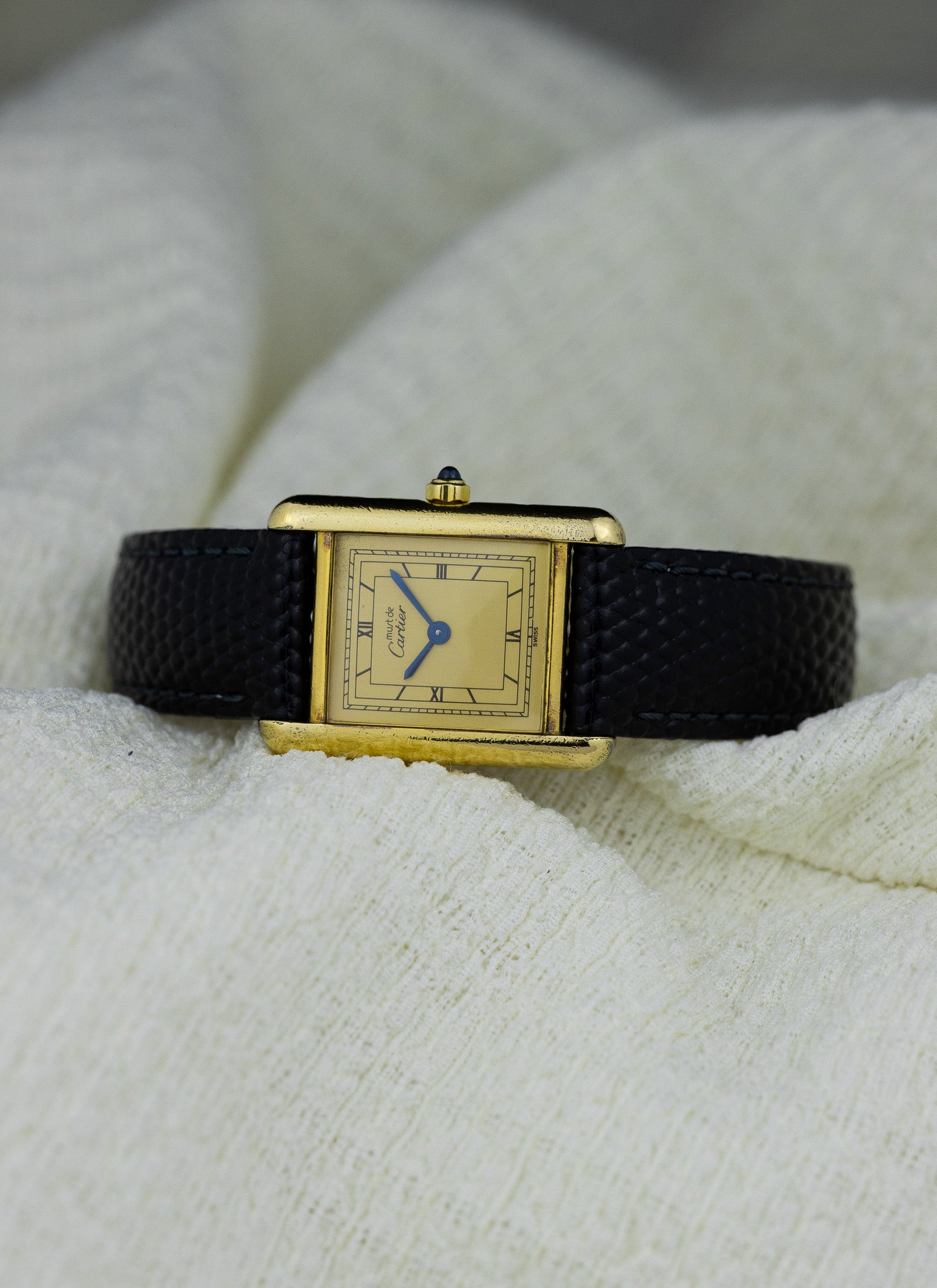 1987 Cartier Tank Must Art Deco Dial 3 66001 Full Set