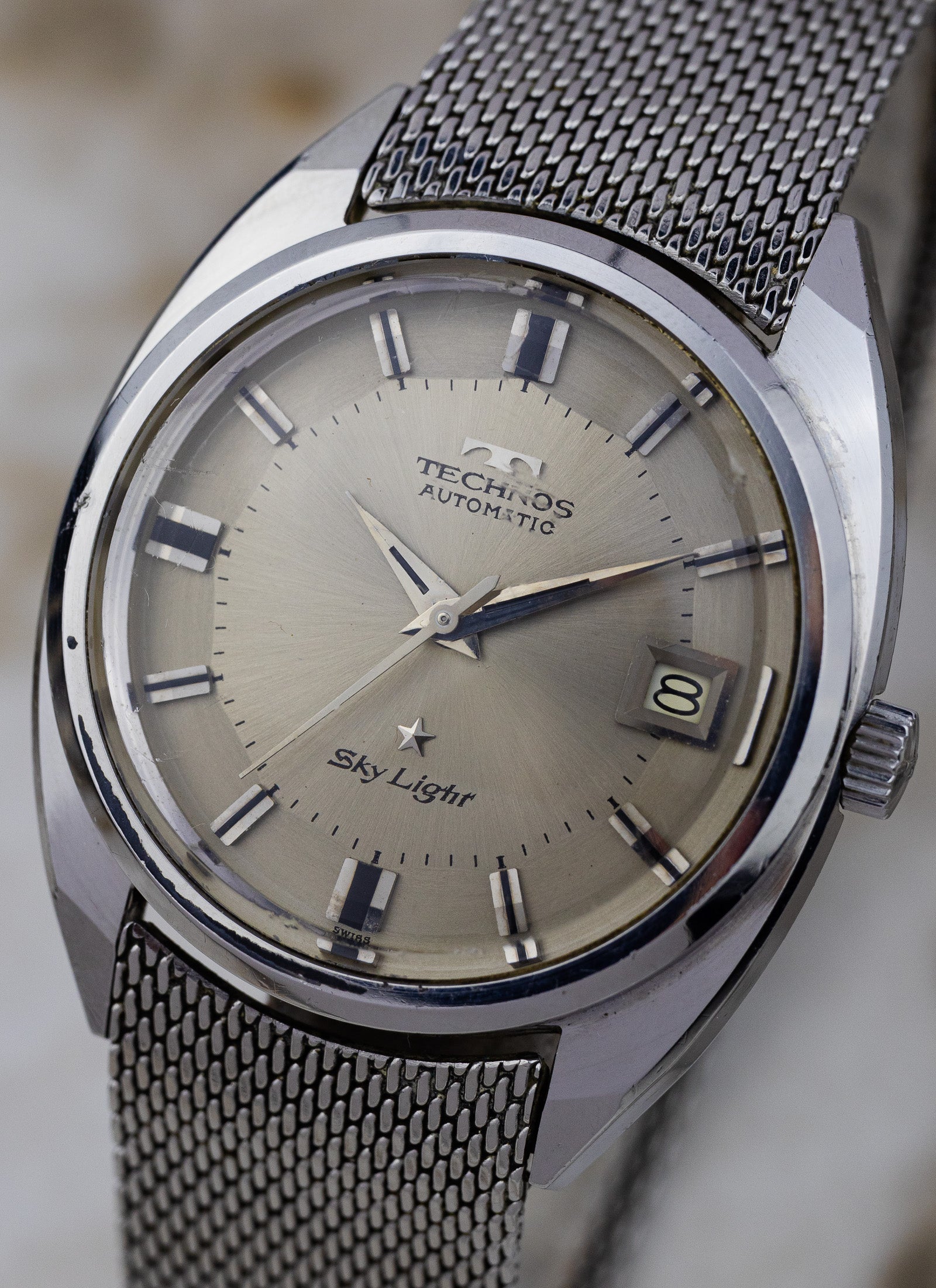 1970s Technos Sky Light Date Pie Pan 2622
