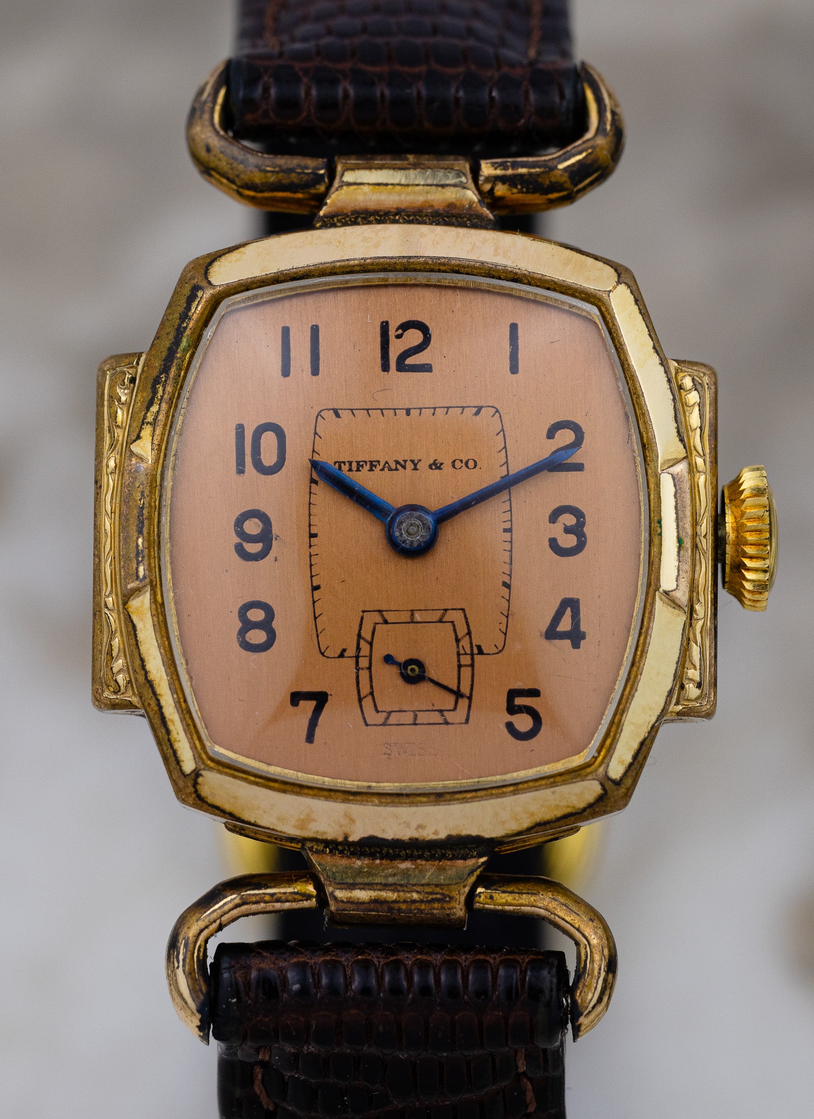 1940s Tiffany by Brunen Salmon Dial