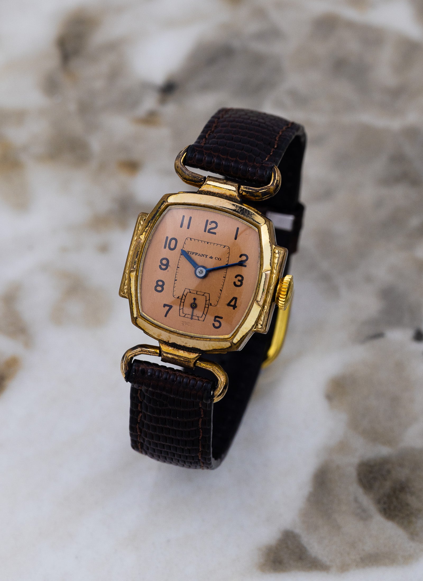 1940s Tiffany by Brunen Salmon Dial