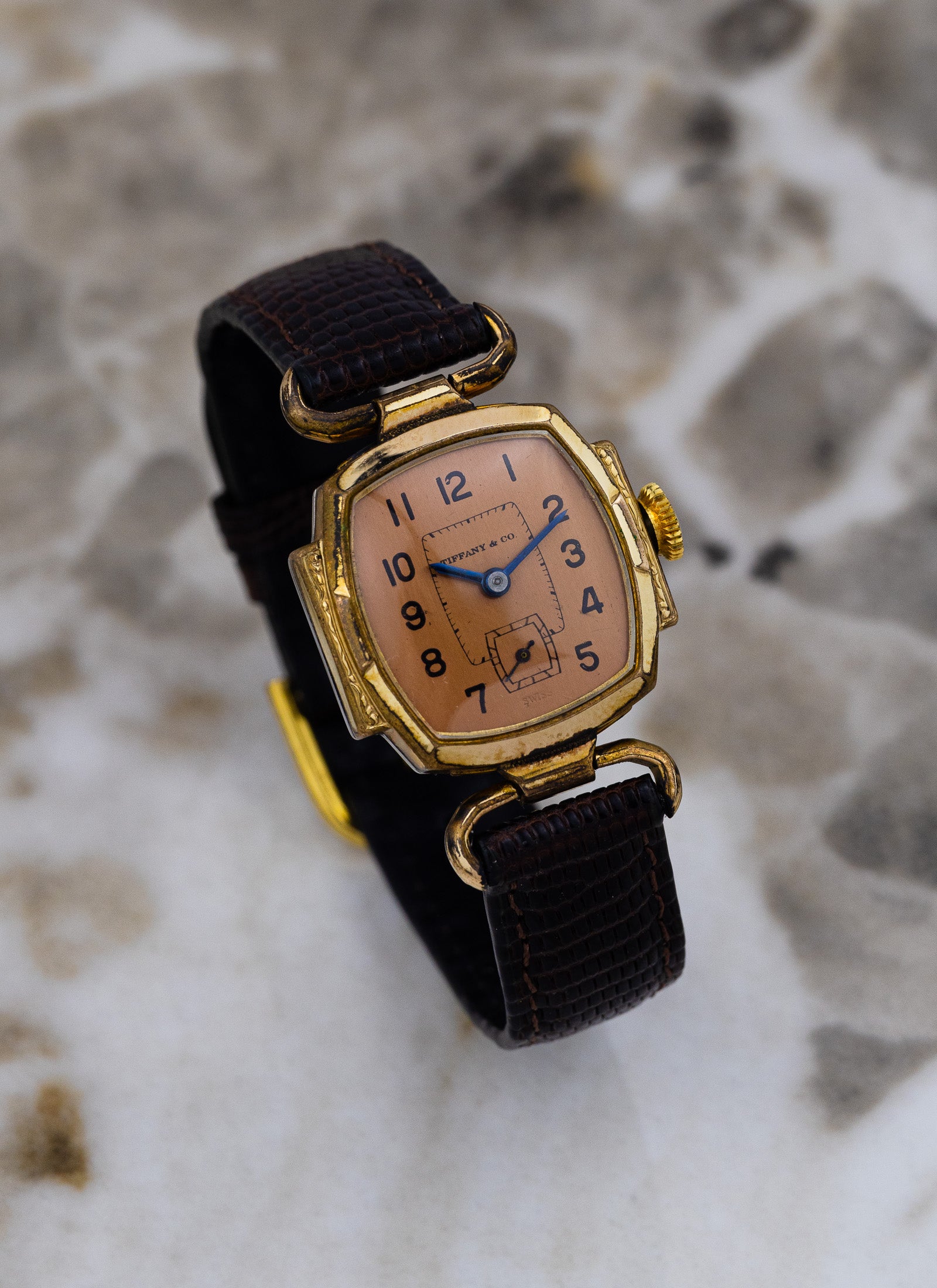 1940s Tiffany by Brunen Salmon Dial