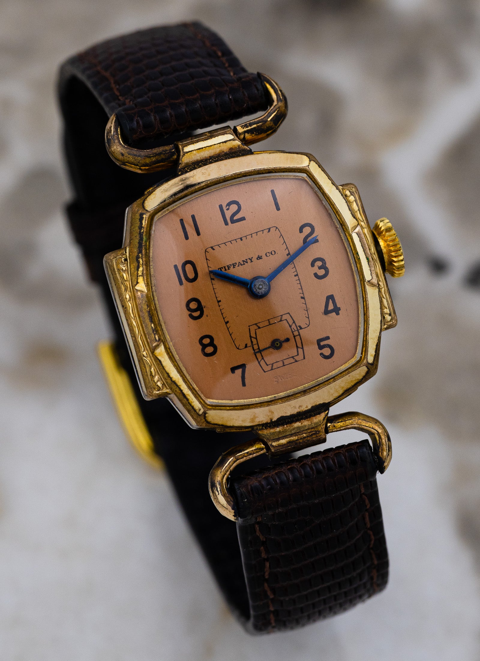 1940s Tiffany by Brunen Salmon Dial
