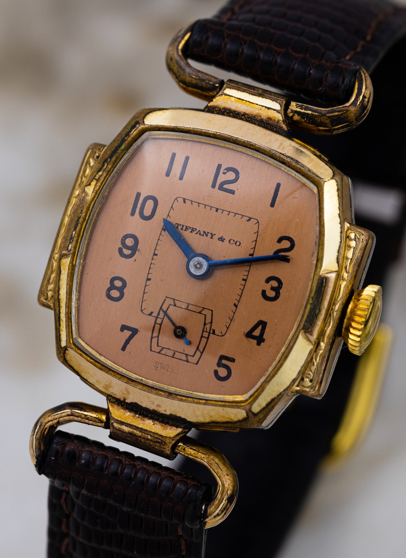 1940s Tiffany by Brunen Salmon Dial