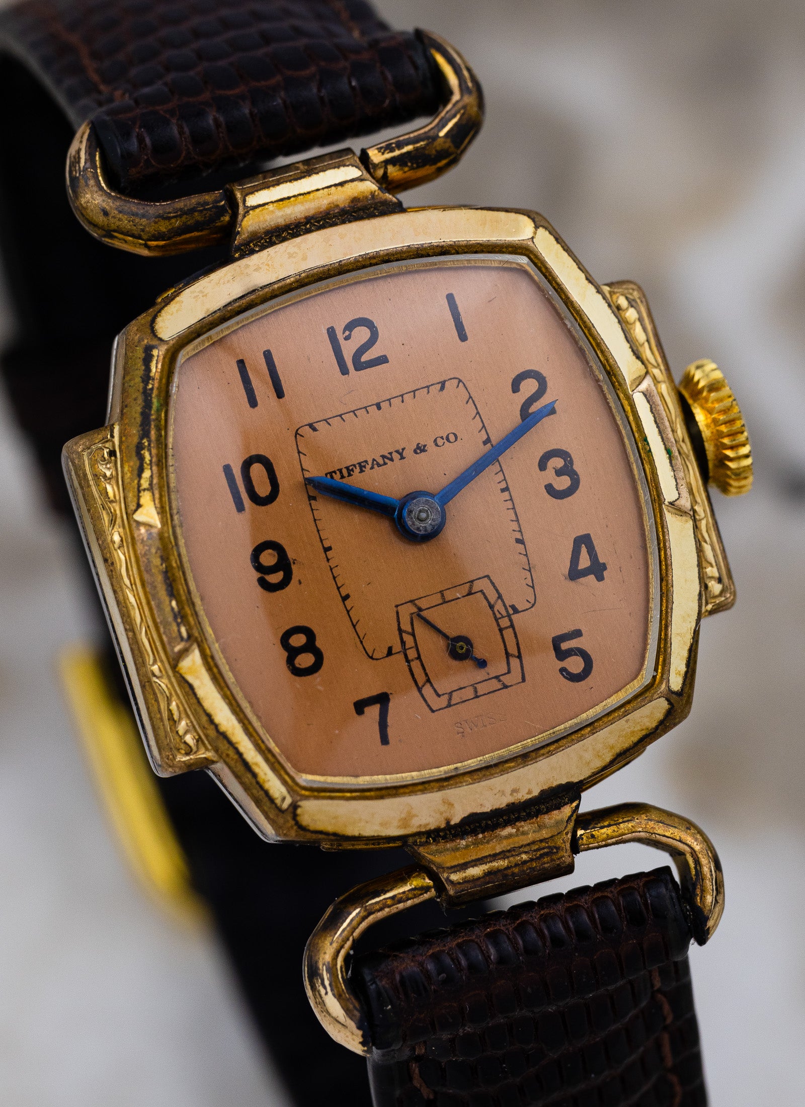 1940s Tiffany by Brunen Salmon Dial