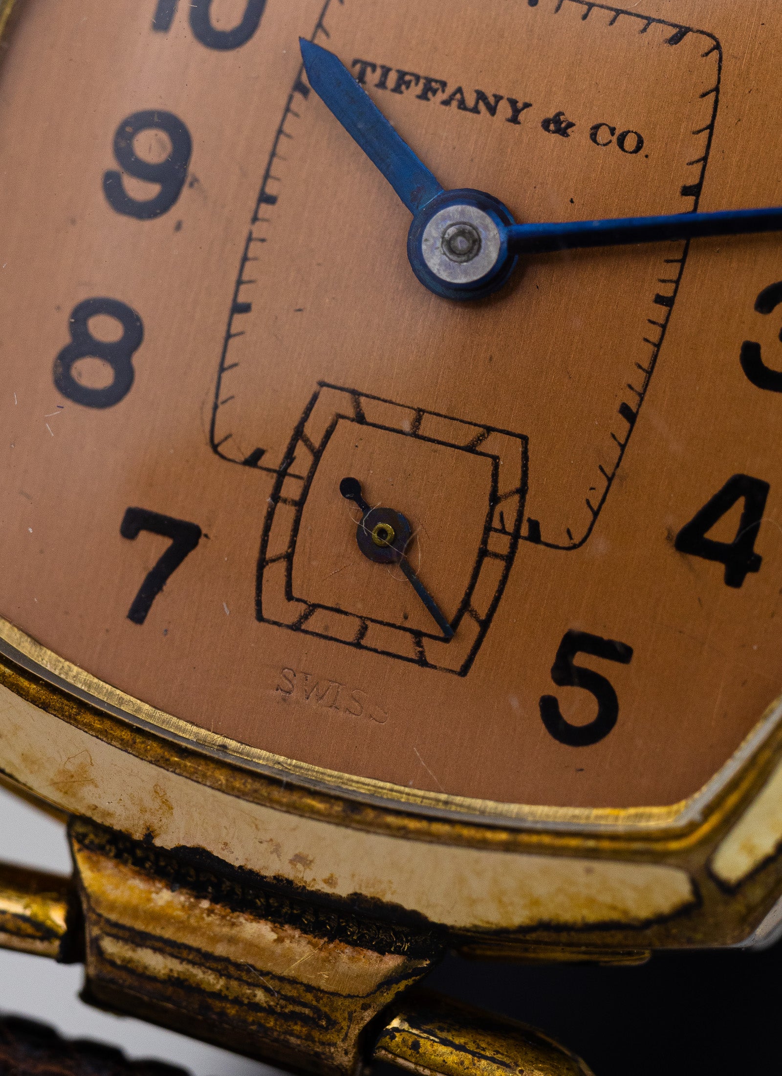 1940s Tiffany by Brunen Salmon Dial