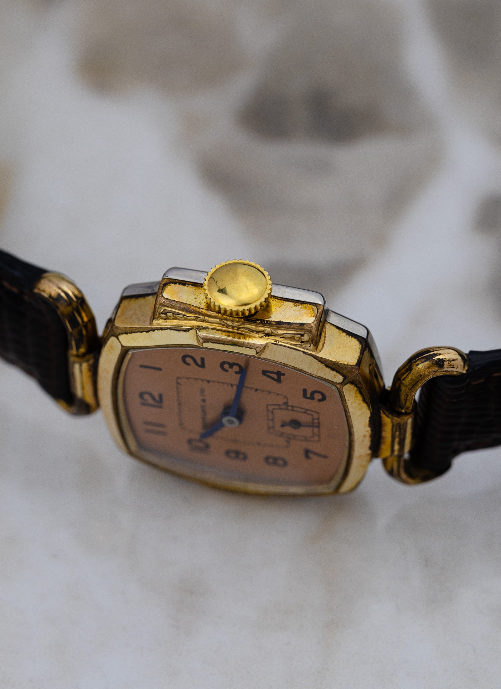 1940s Tiffany by Brunen Salmon Dial