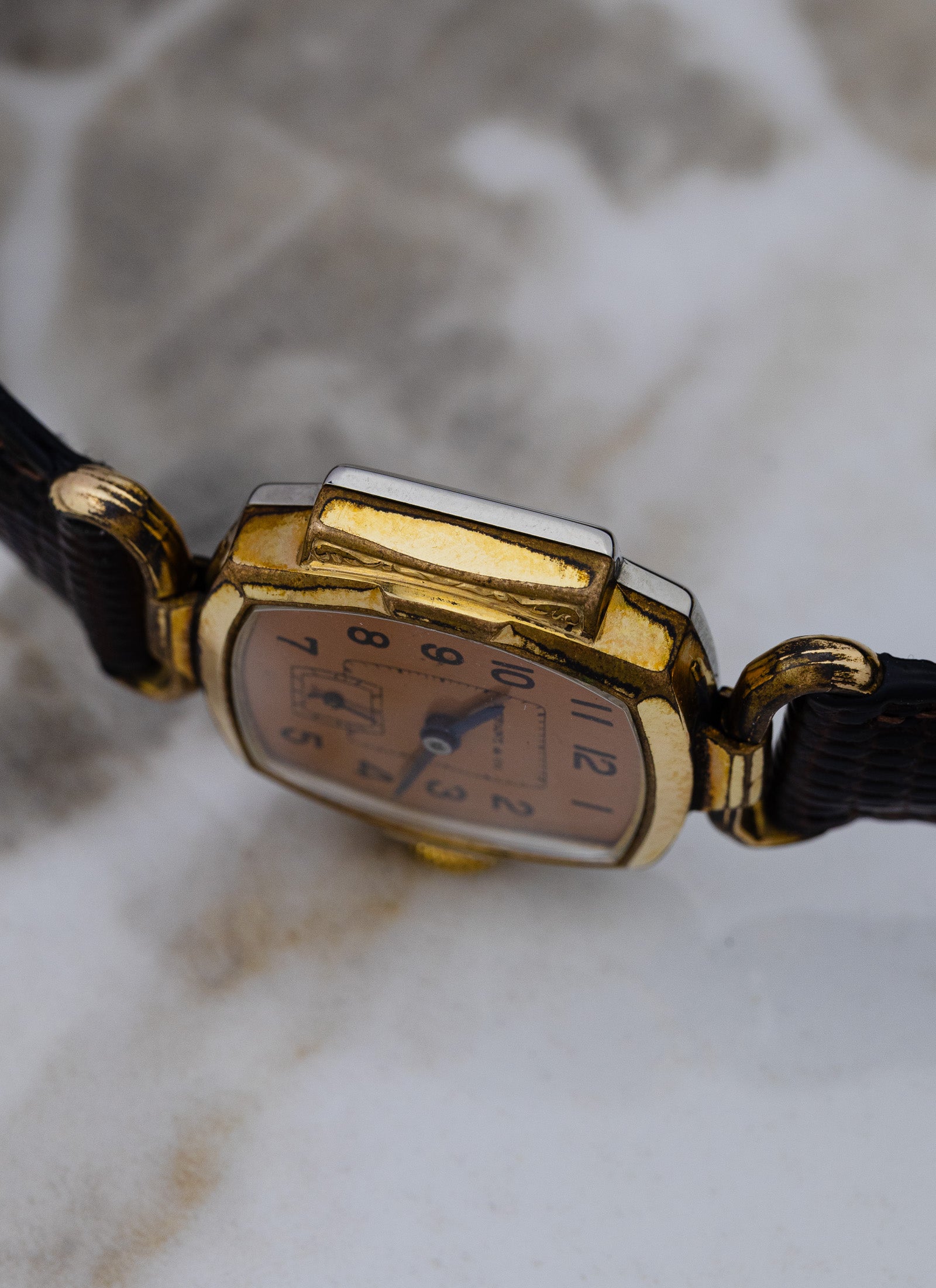 1940s Tiffany by Brunen Salmon Dial