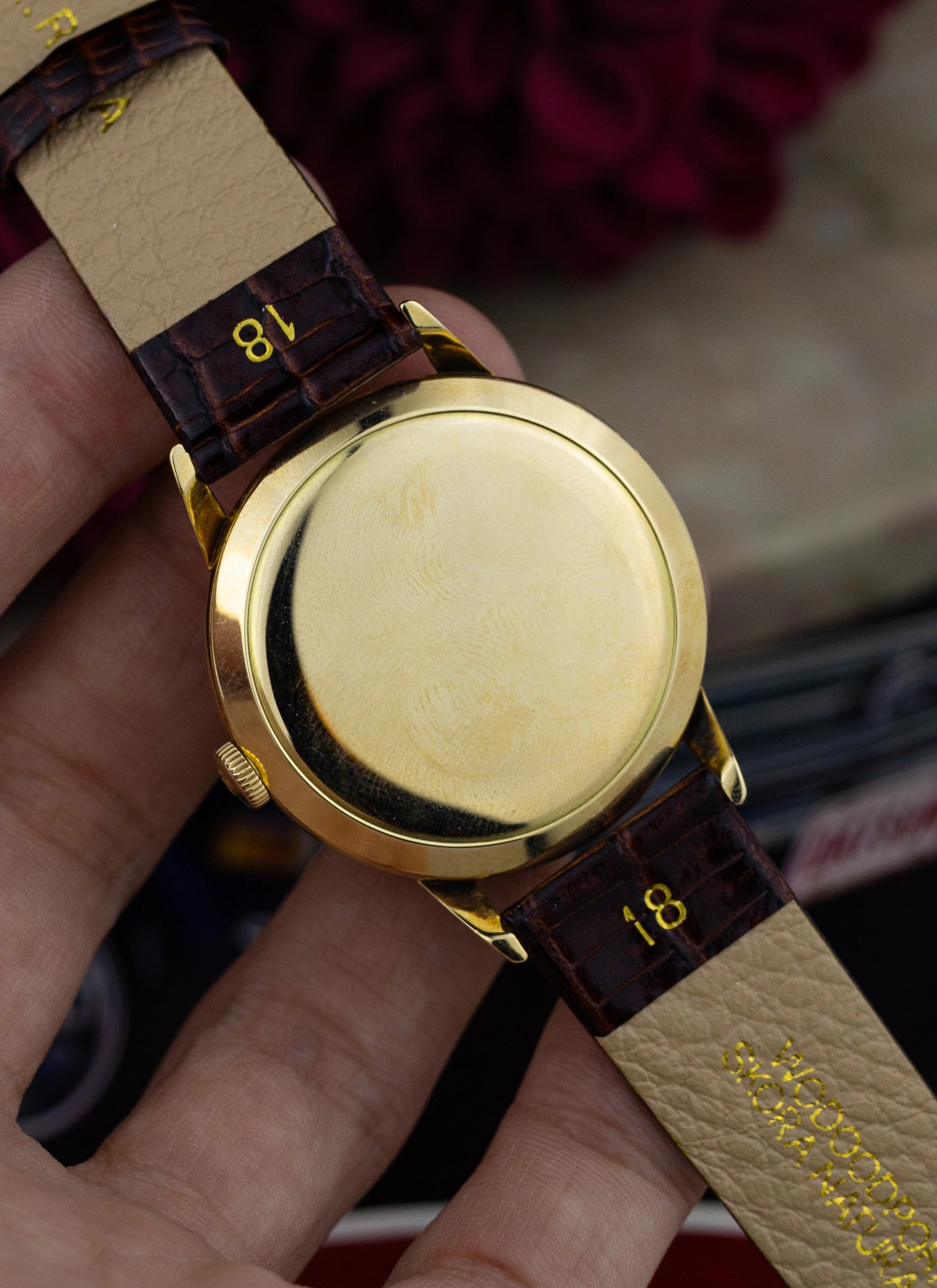 1952 14K Omega Tresor Sub Second Honeycomb 2684 cal. 266 Serviced