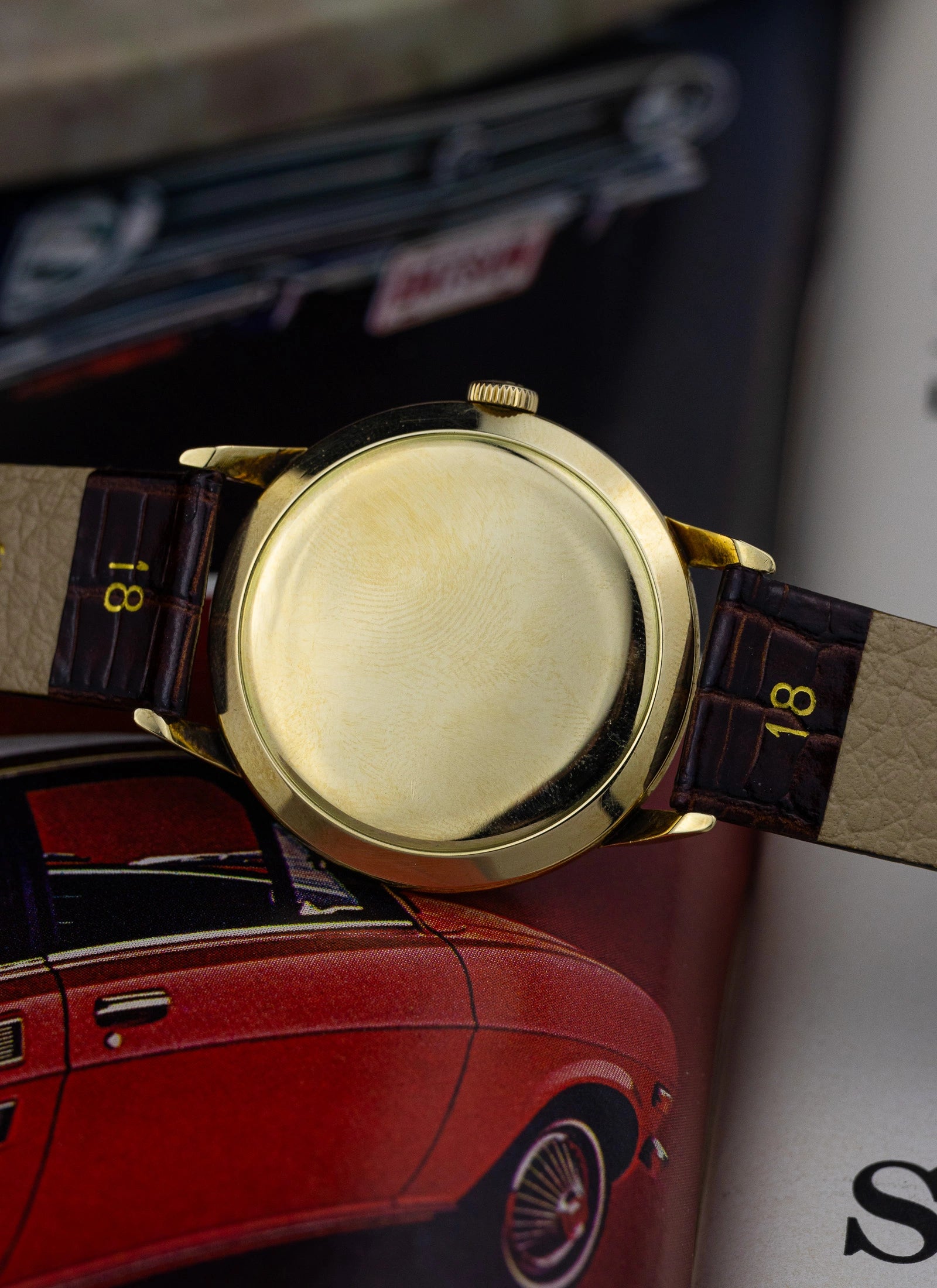 1952 14K Omega Tresor Sub Second Honeycomb 2684 cal. 266 Serviced