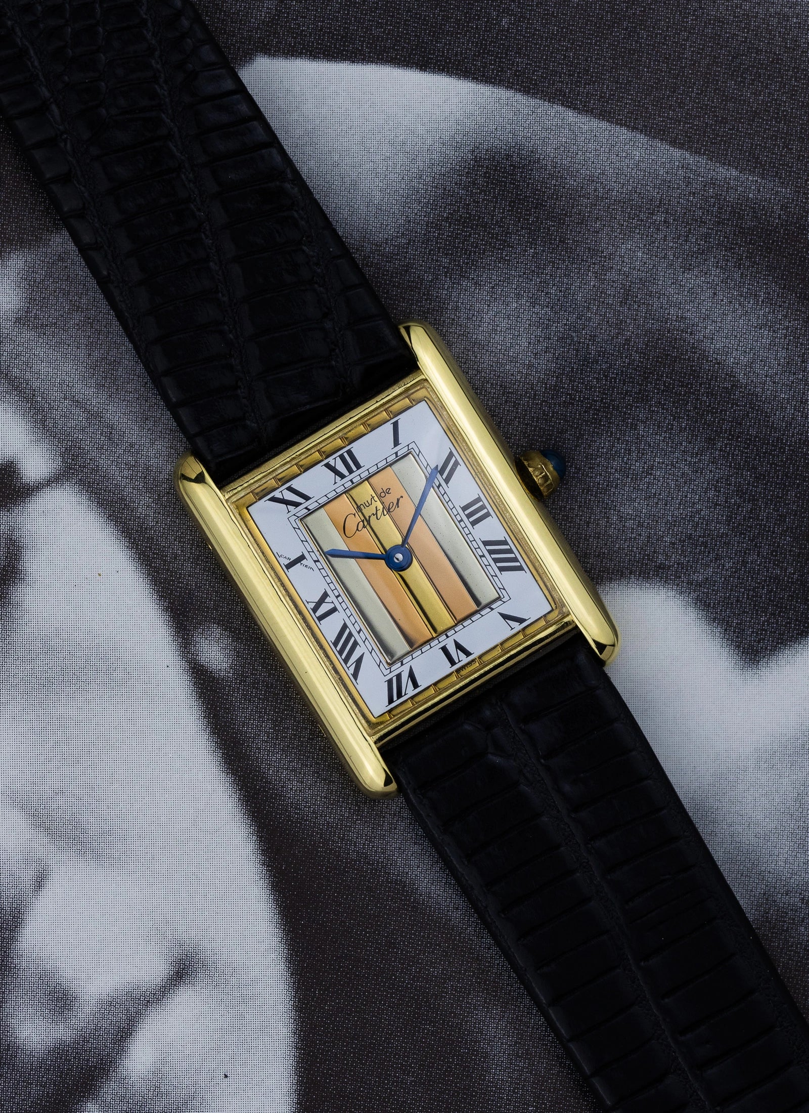 1990s Cartier Must Tank Trinity Dial 590005 Full Set