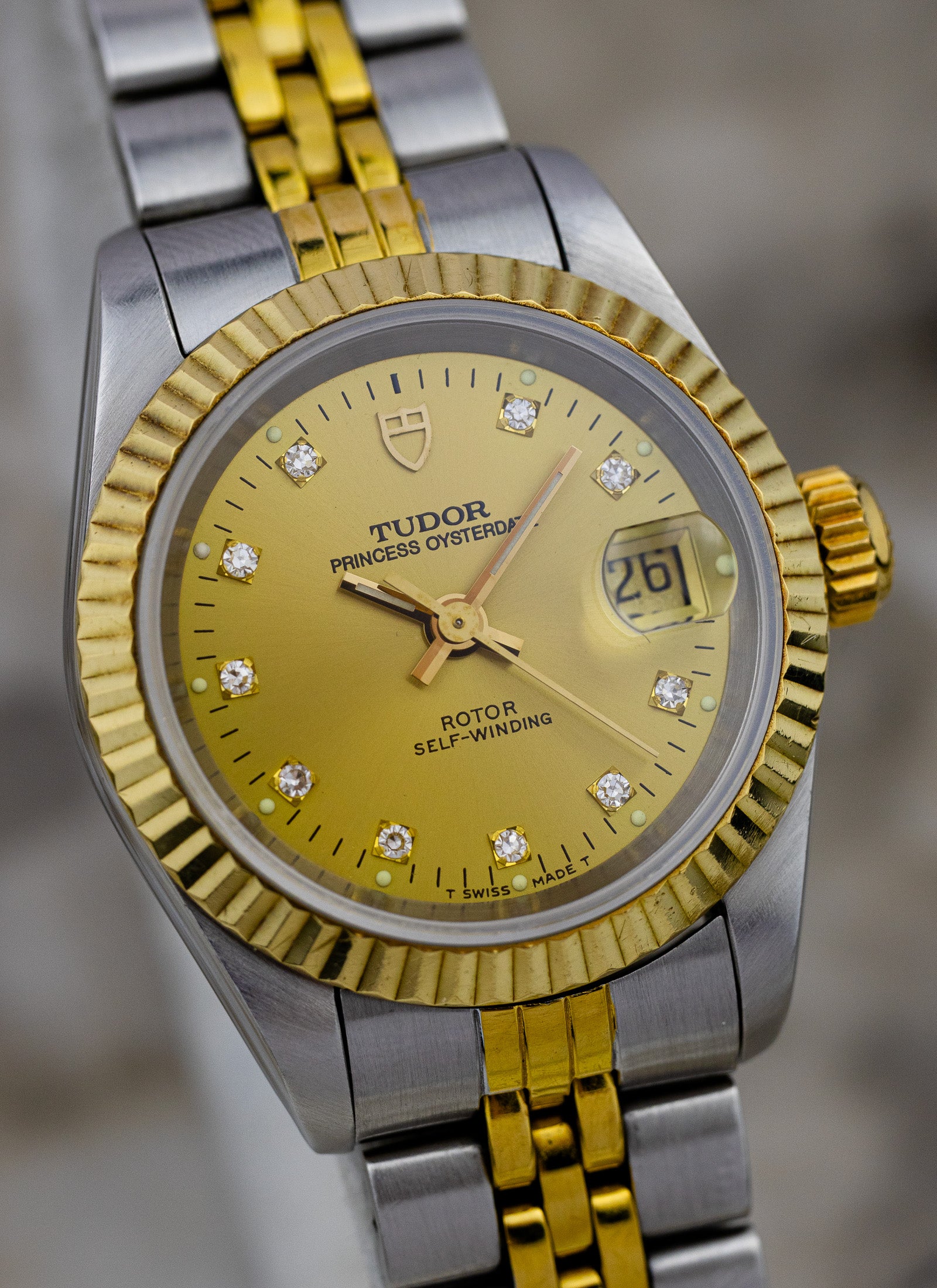 1995 Tudor Princess Oysterdate Diamonds 92413N