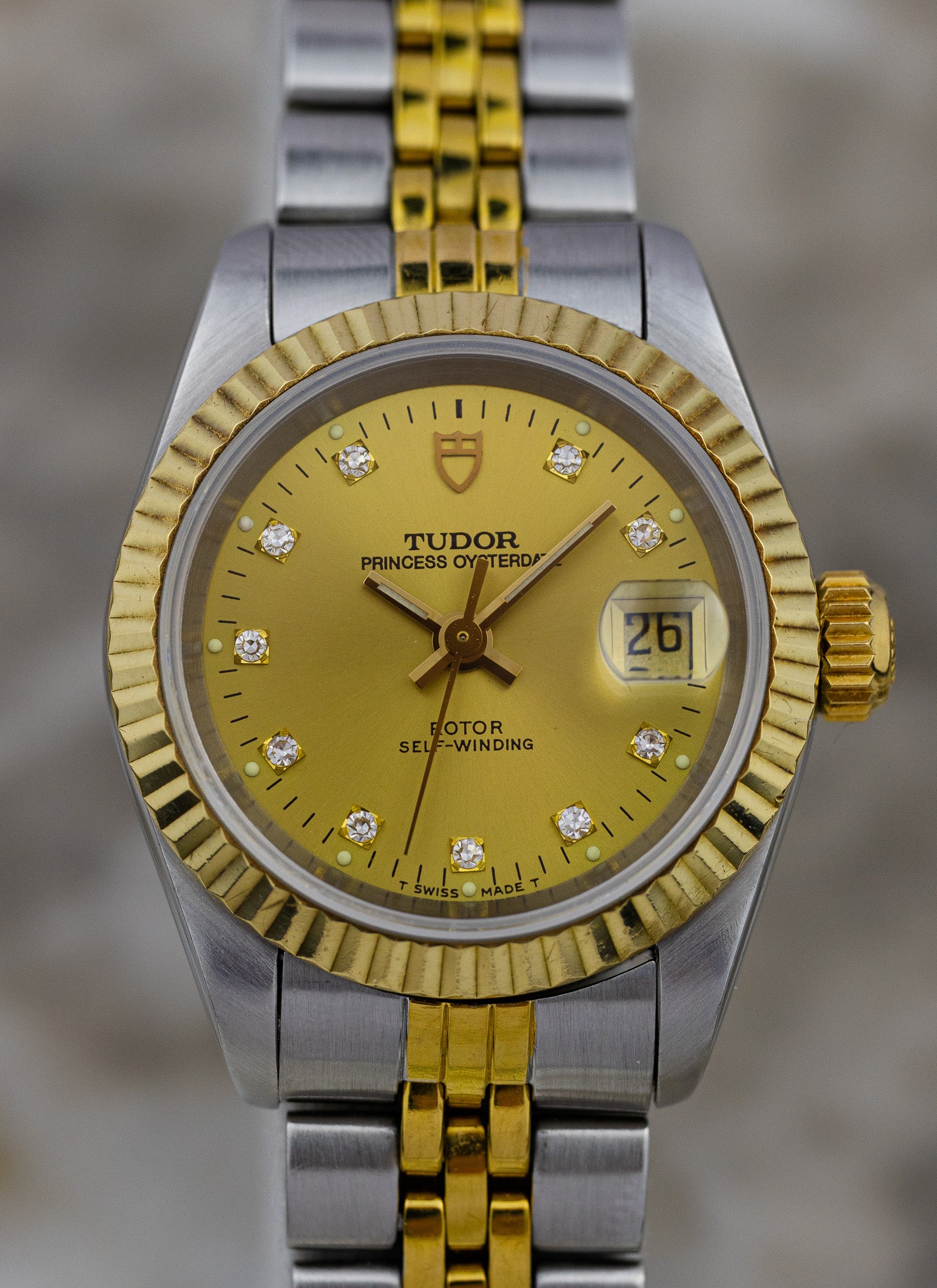 1995 Tudor Princess Oysterdate Diamonds 92413N