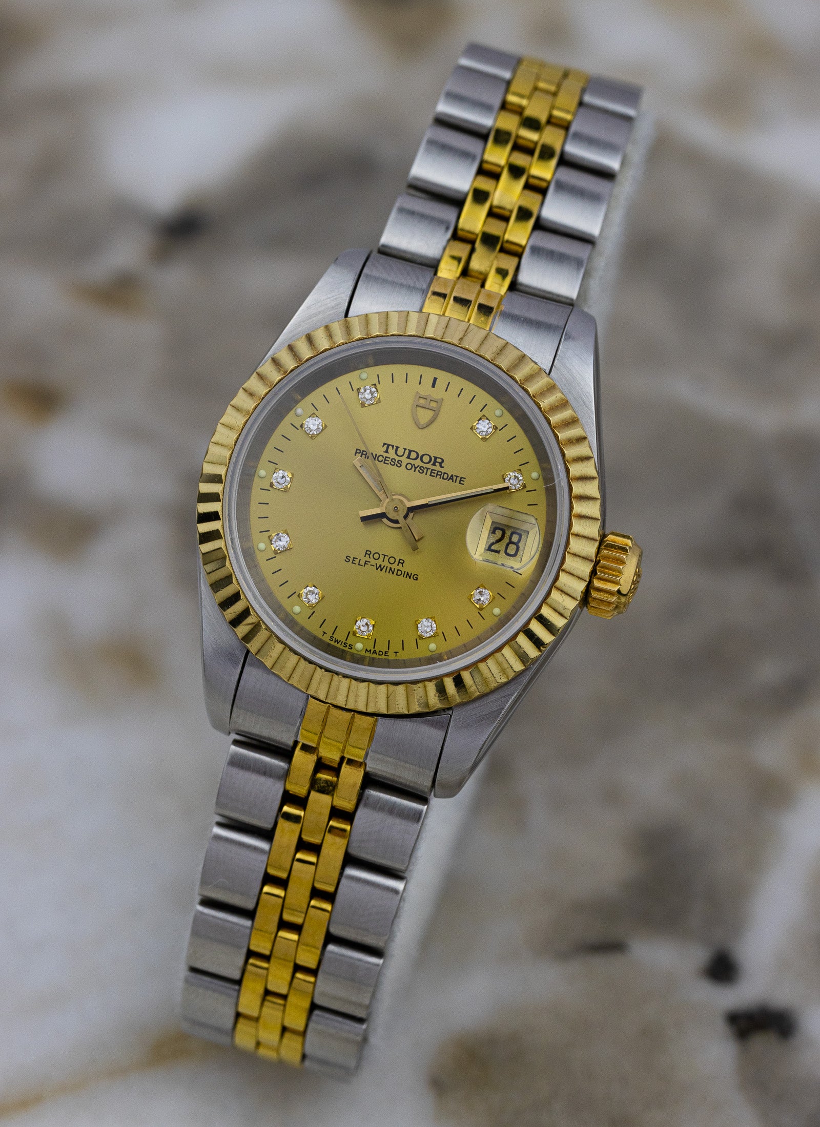 1995 Tudor Princess Oysterdate Diamonds 92413N