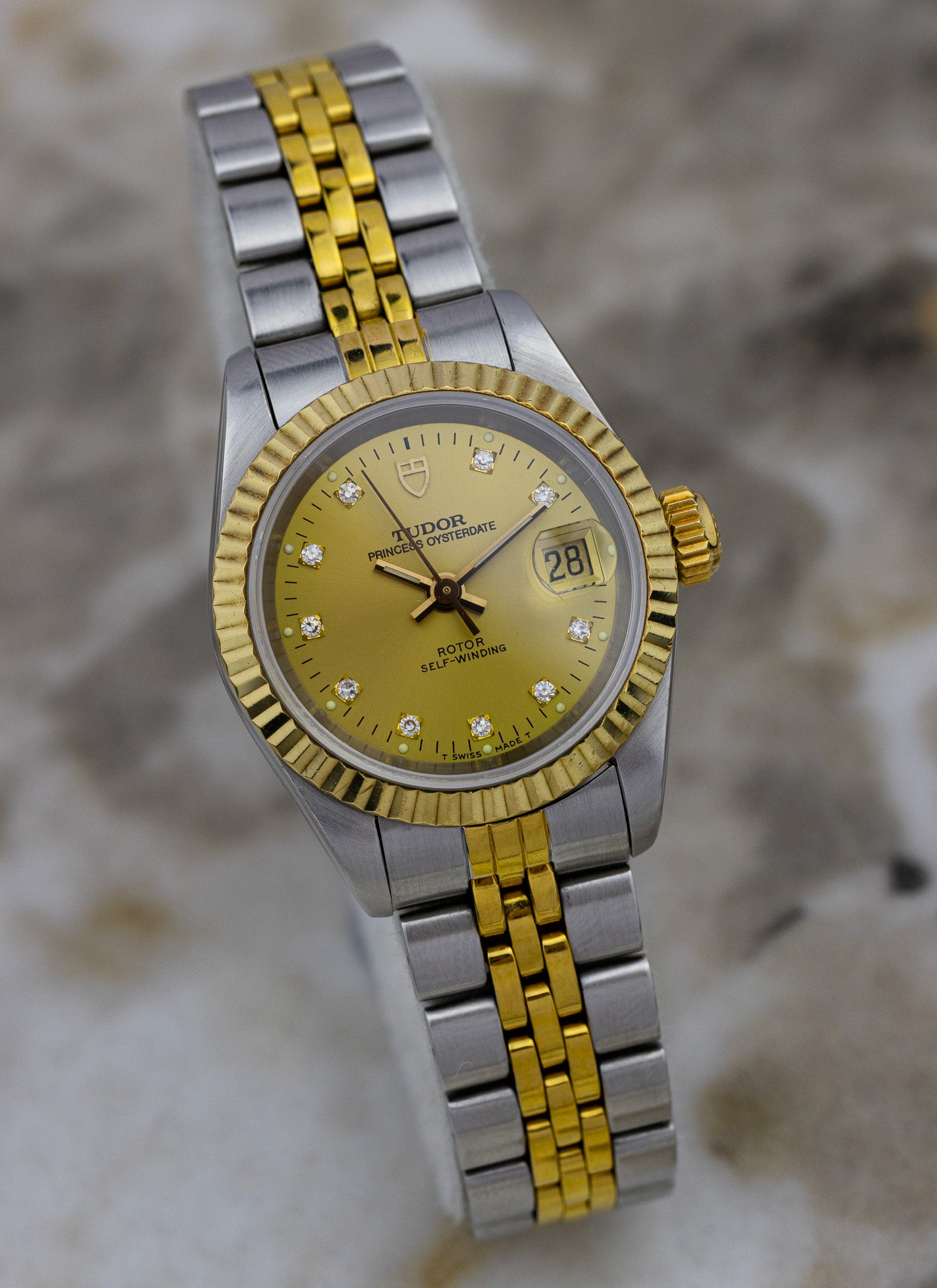 1995 Tudor Princess Oysterdate Diamonds 92413N